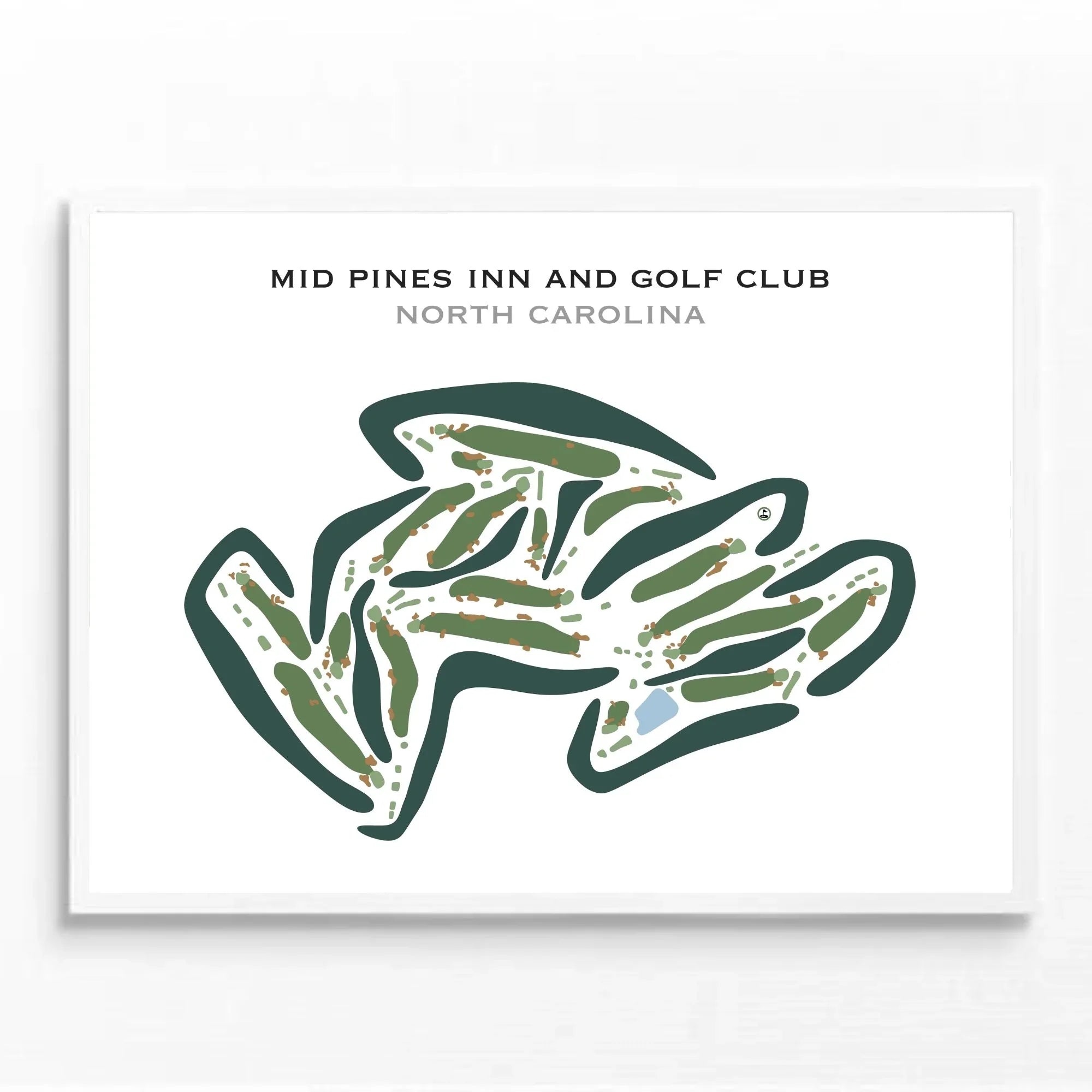 Mid Pines Inn and Golf Club, North Carolina - Printed Golf Courses