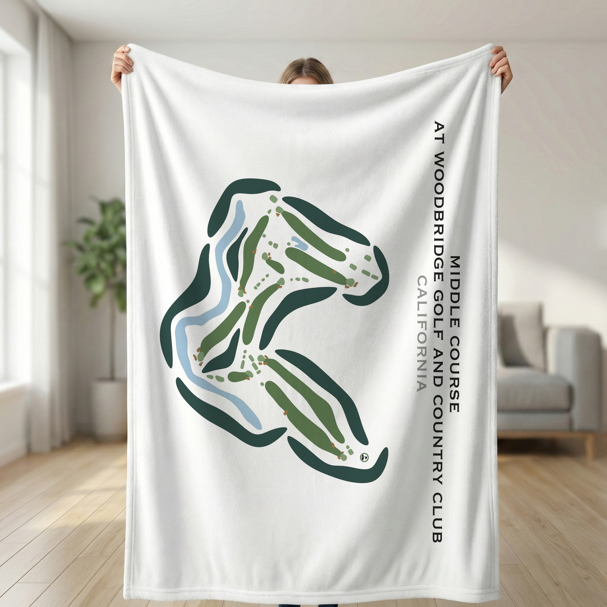 Middle Course at Woodbridge Golf & Country Club, California - Printed Golf Courses