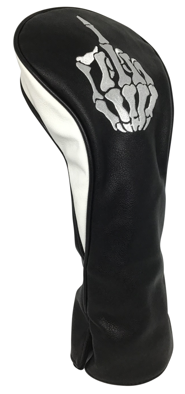 Skeleton Bone Middle Finger Embroidered Headcover -  Driver