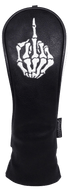 Skeleton Bone Middle Finger Embroidered Hybrid Headcover by ReadyGOLF