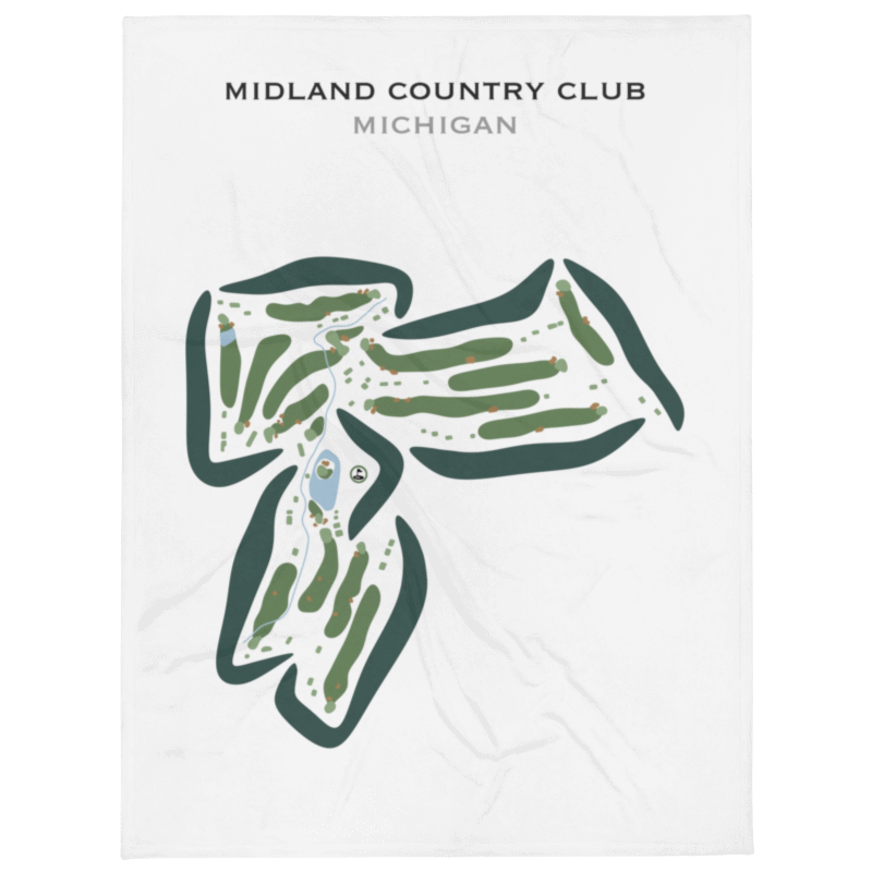 Midland Country Club, Michigan - Printed Golf Courses