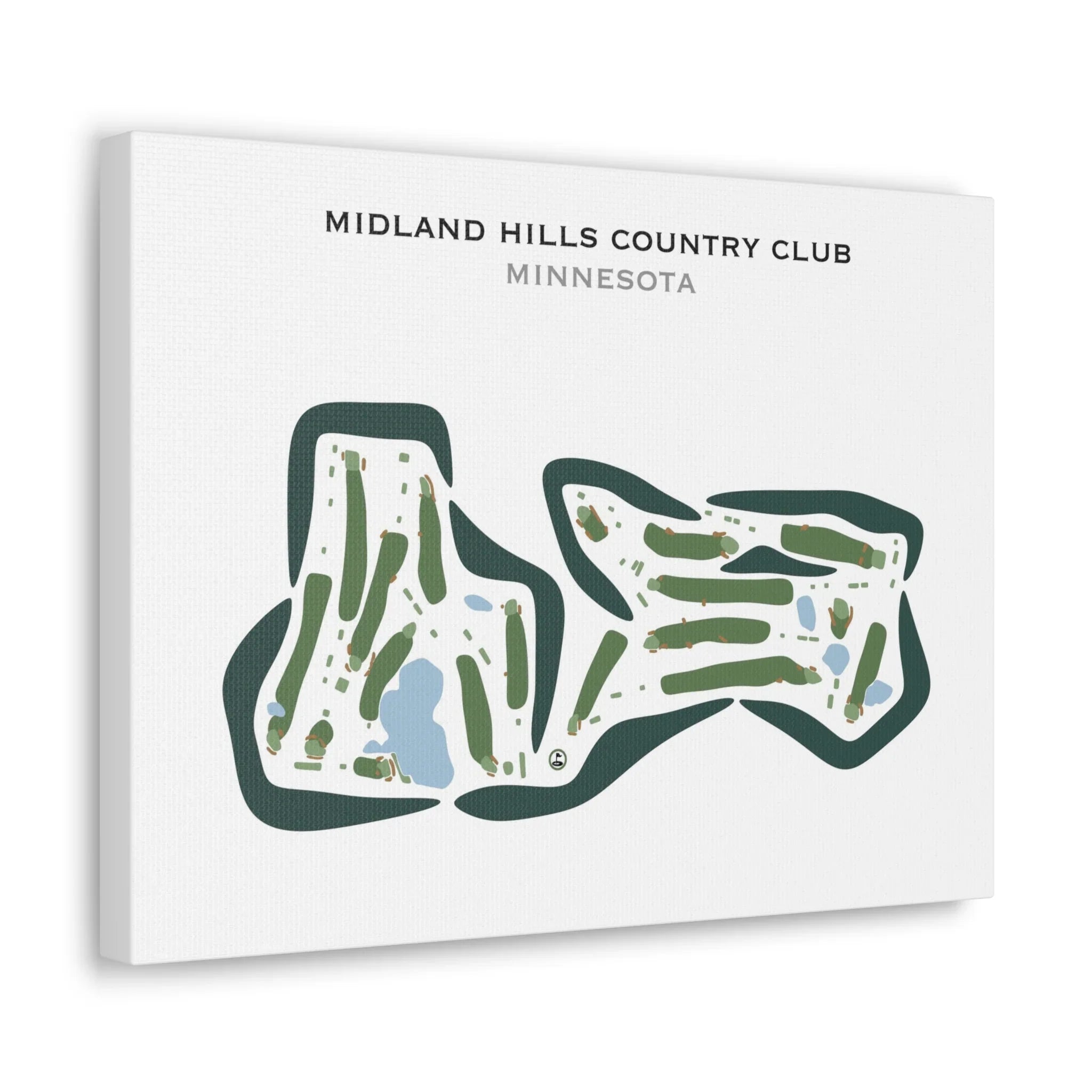 Midland Hills Country Club, Minnesota - Printed Golf Courses