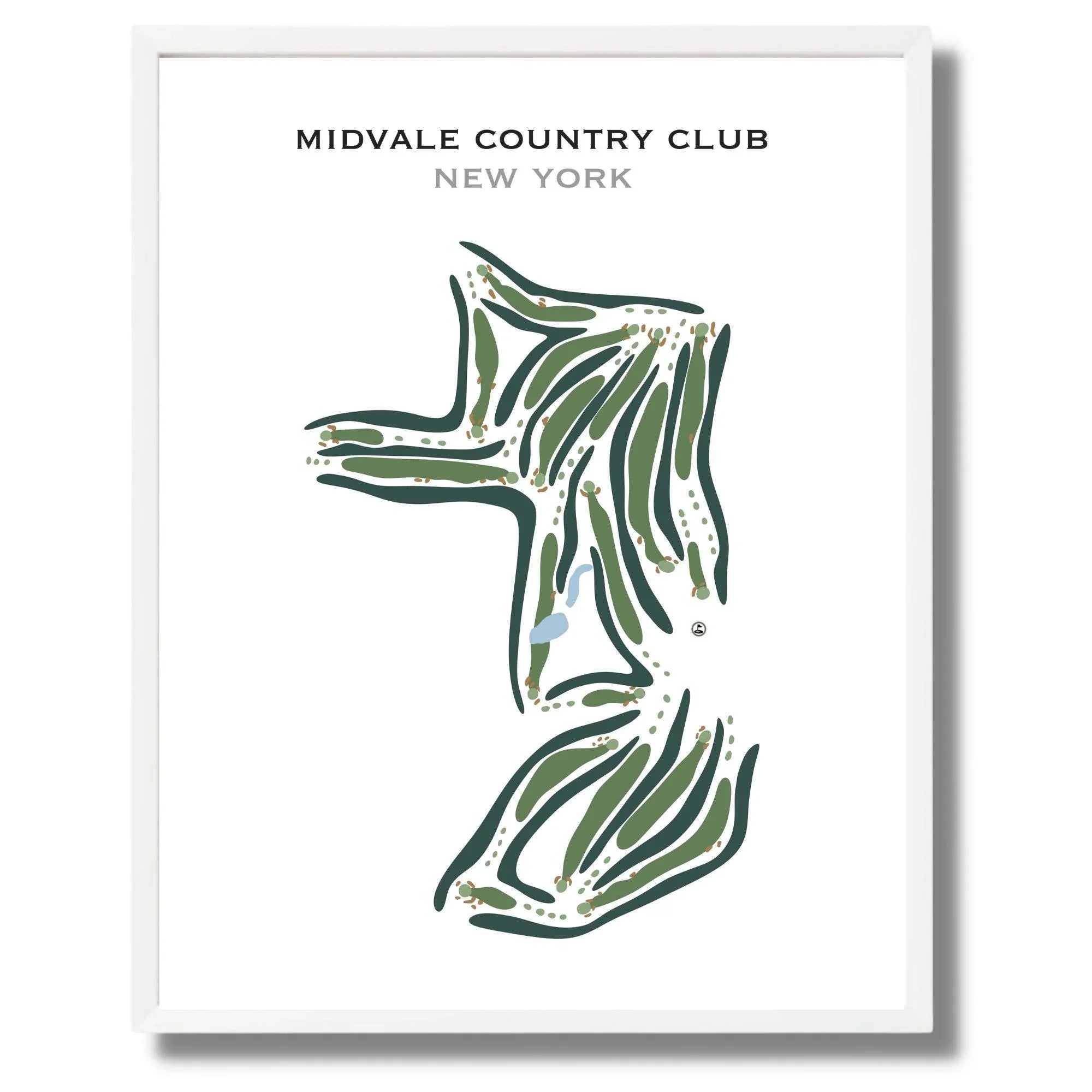 Midvale Country Club, New York - Printed Golf Courses