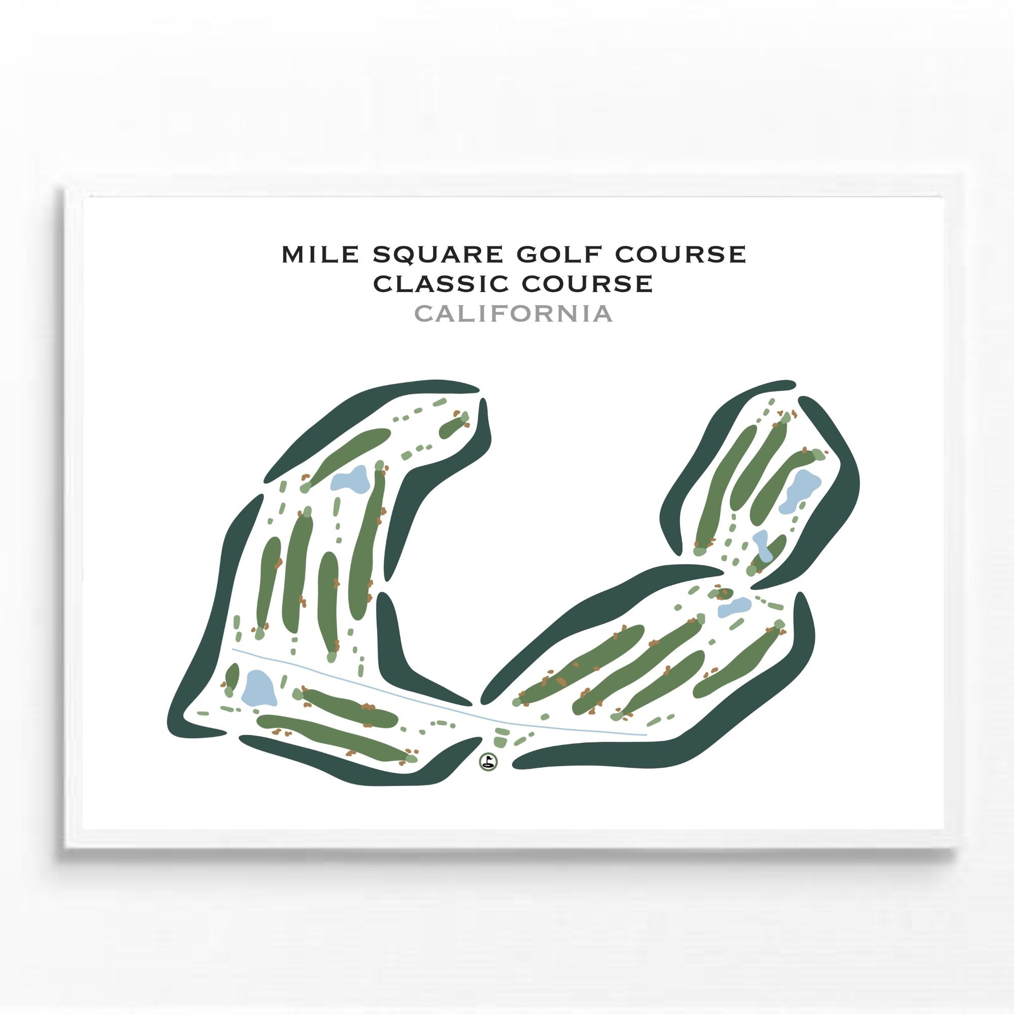 Mile Square Golf Course - Classic Course, California - Printed Golf Courses