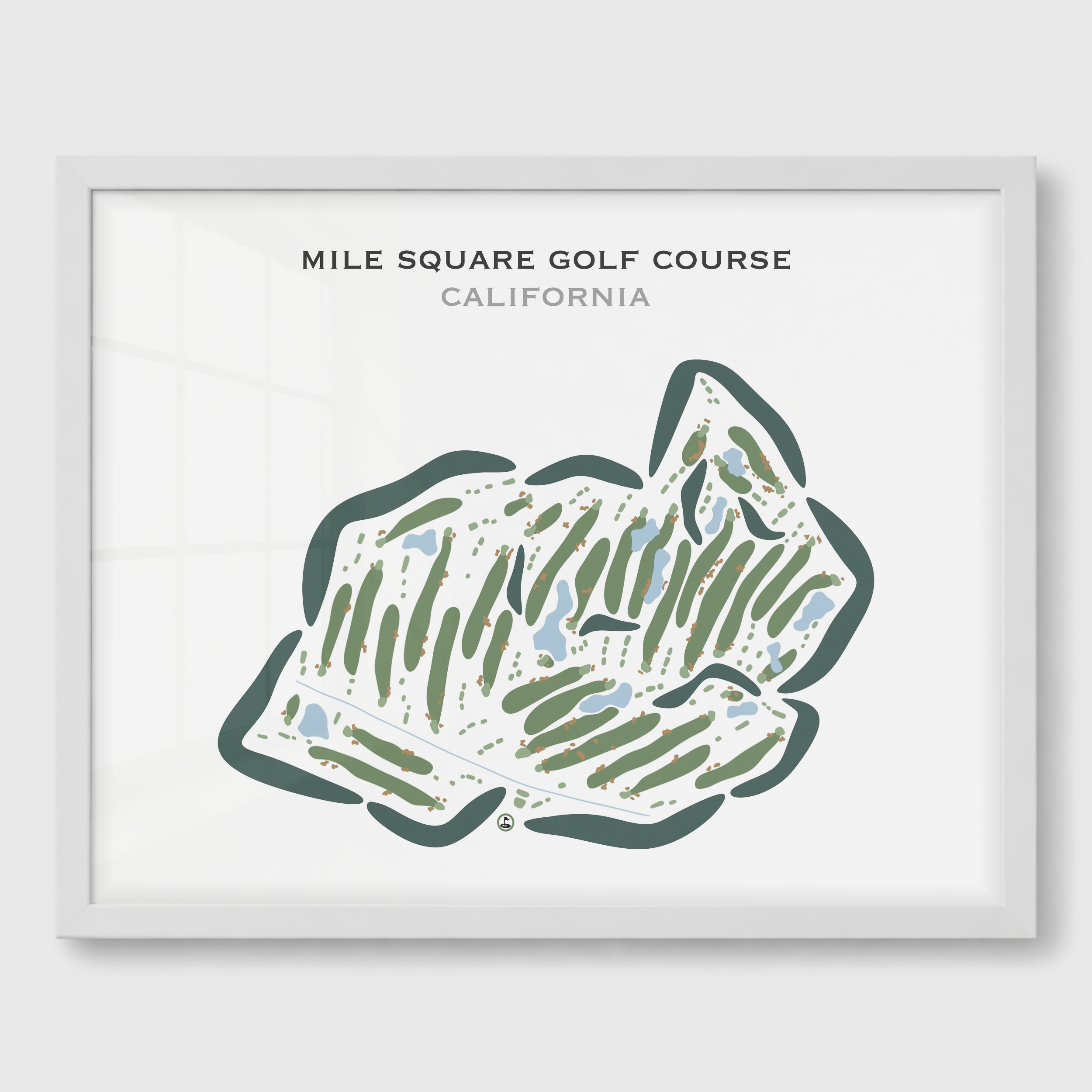 Mile Square Golf Course, Fountain Valley, California - Printed Golf Courses