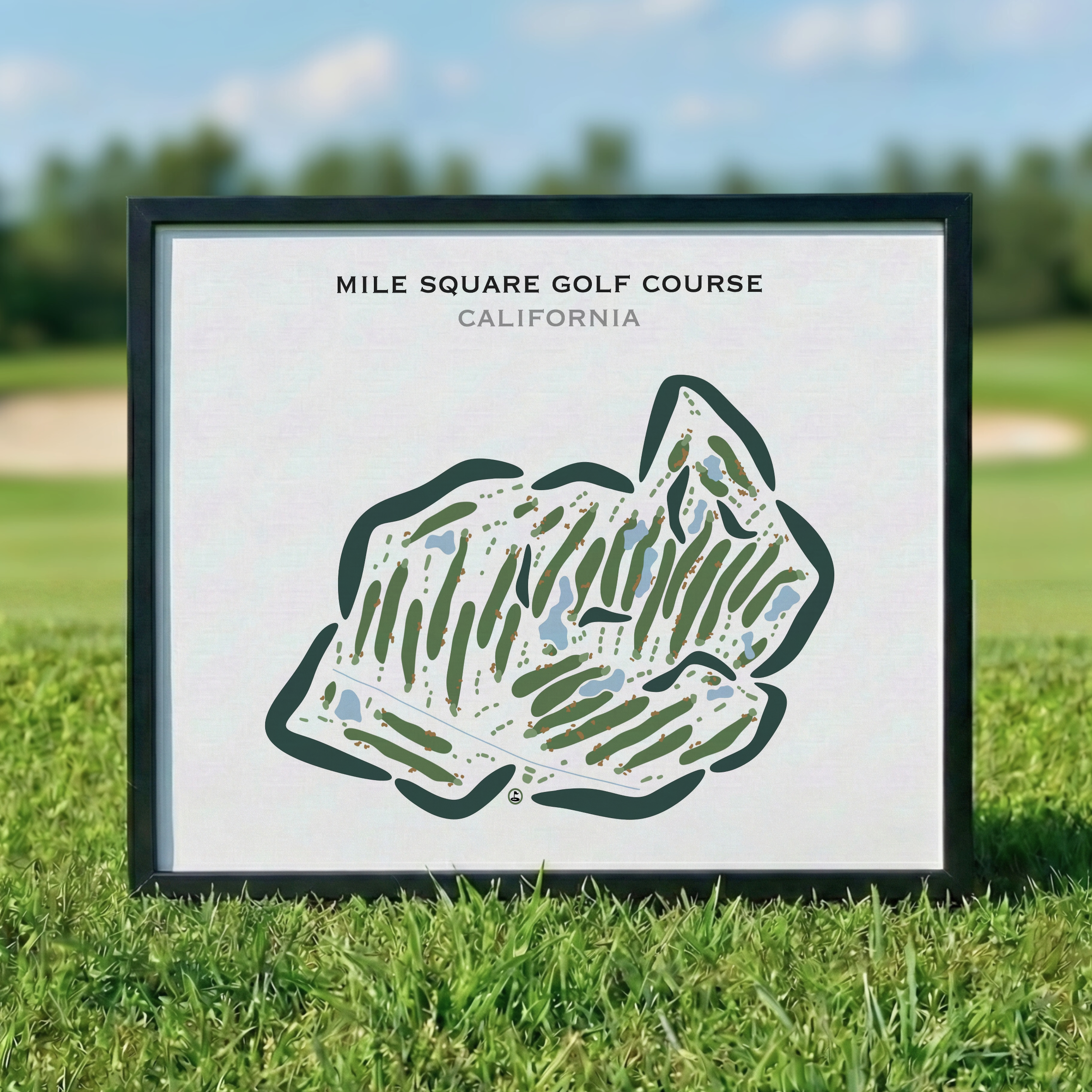 Mile Square Golf Course, Fountain Valley, California - Printed Golf Courses