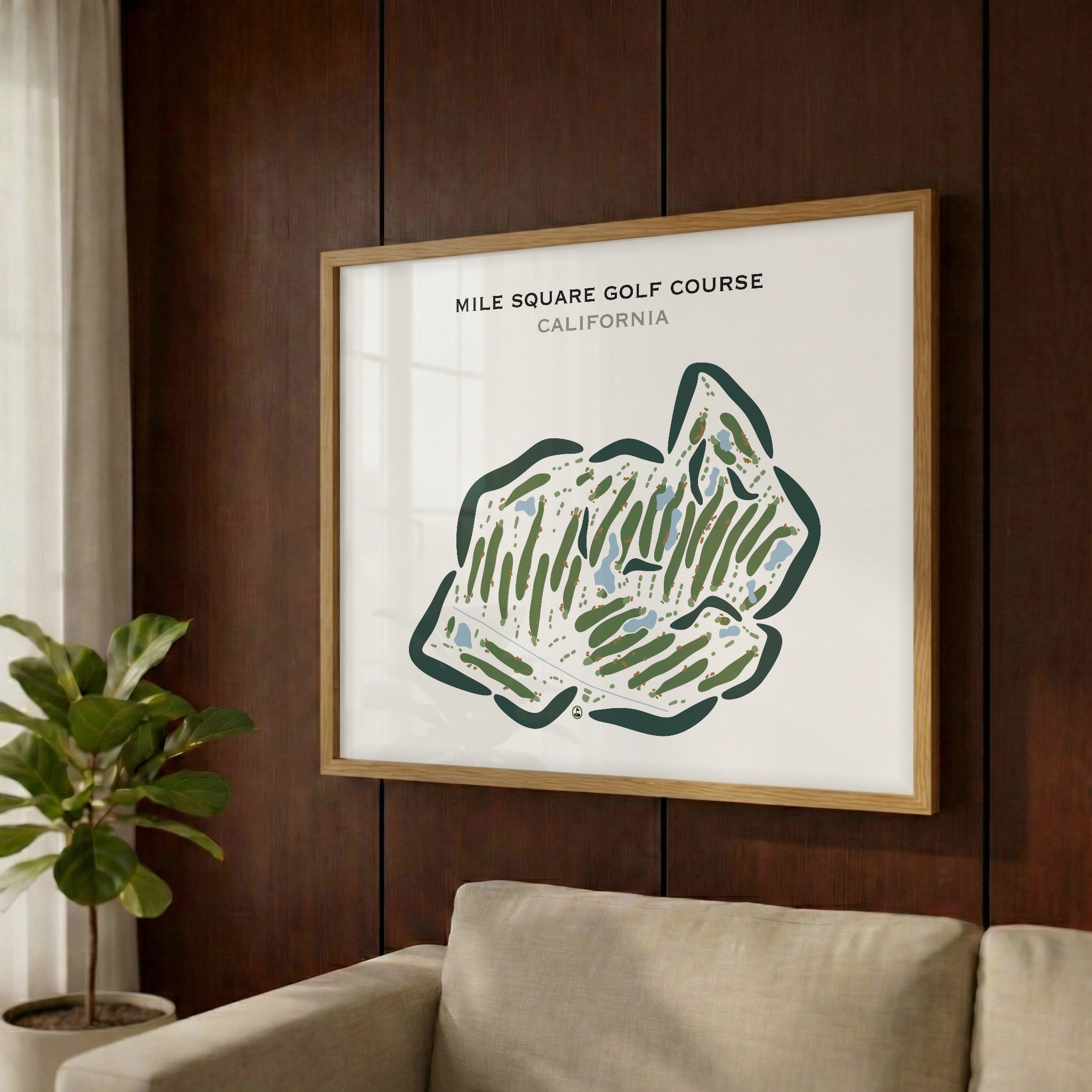 Mile Square Golf Course, Fountain Valley, California - Printed Golf Courses