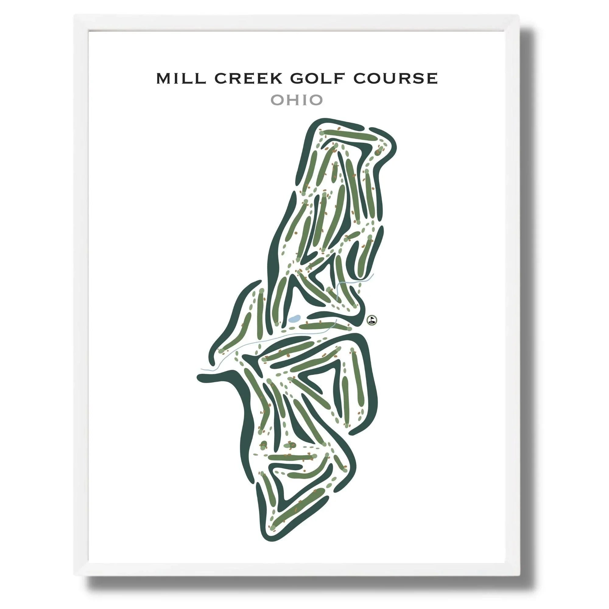 Mill Creek Golf Course, Ohio - Printed Golf Courses