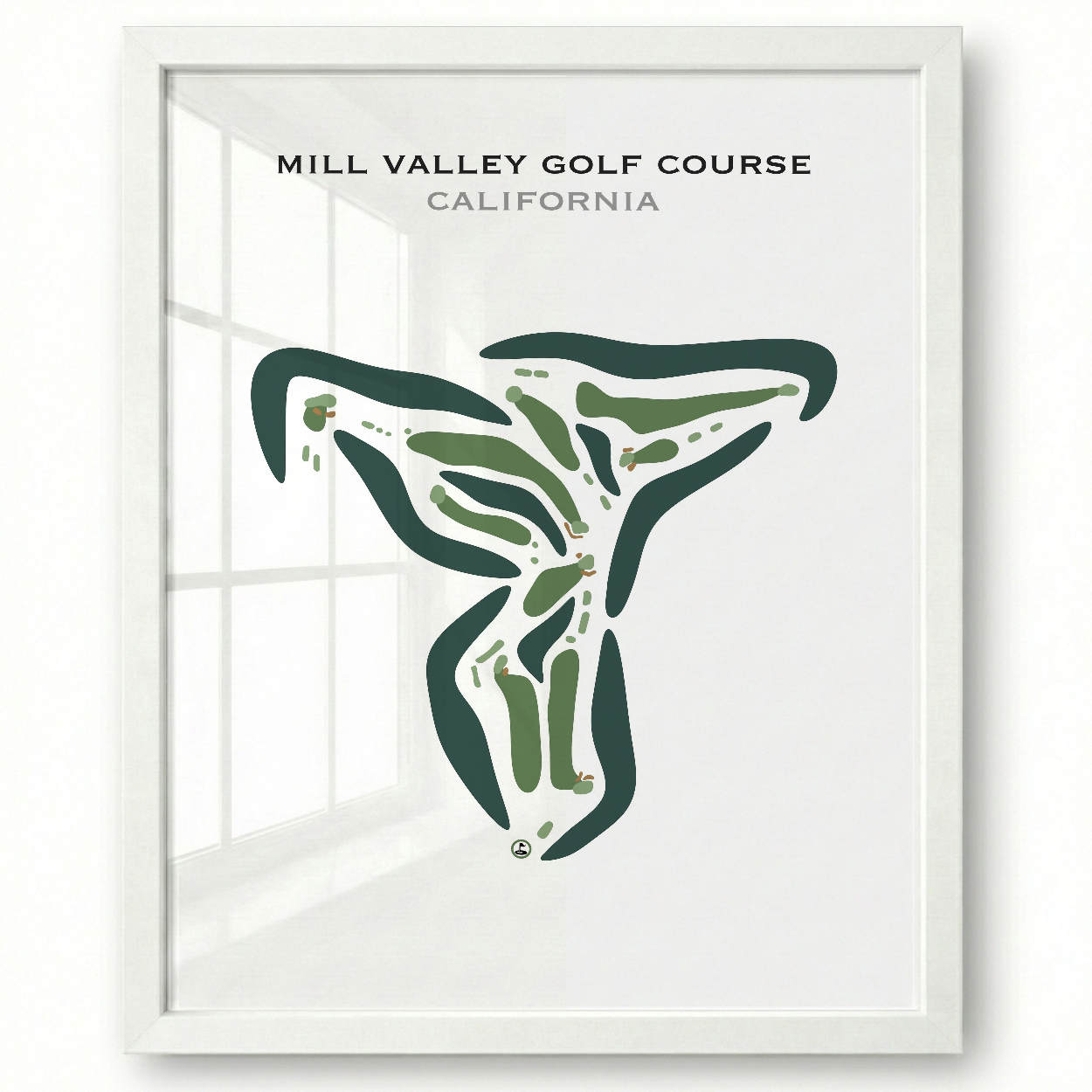Mill Valley Golf Course, California - Printed Golf Courses