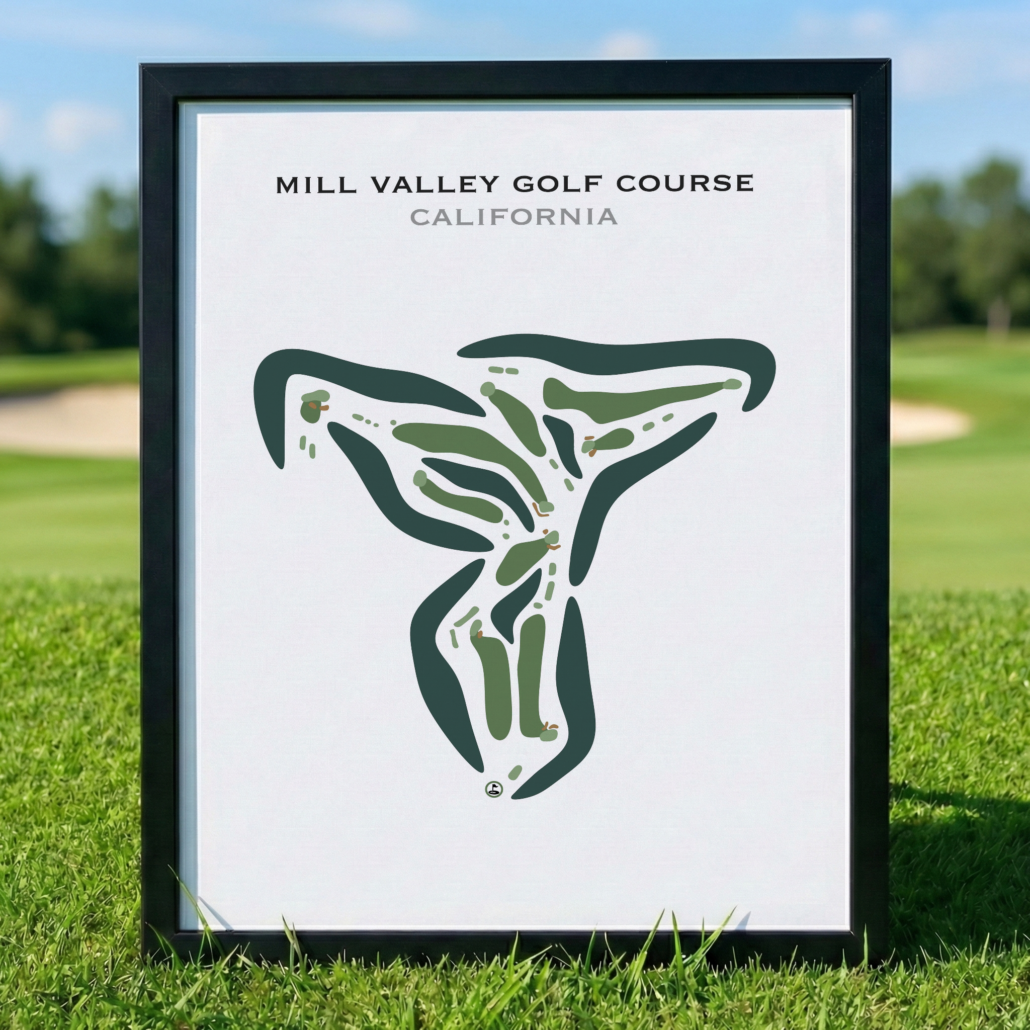 Mill Valley Golf Course, California - Printed Golf Courses