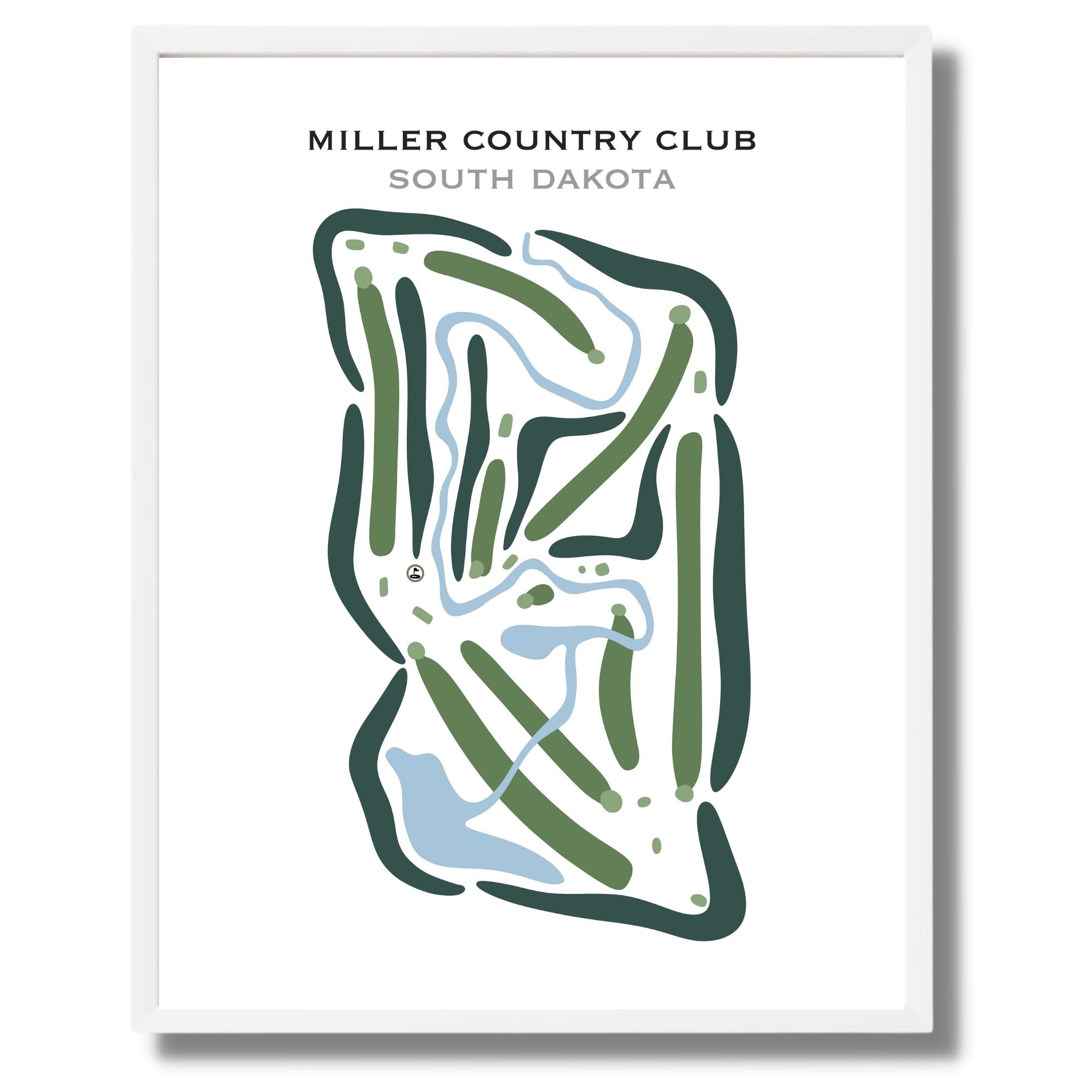 Miller Country Club, South Dakota - Printed Golf Courses