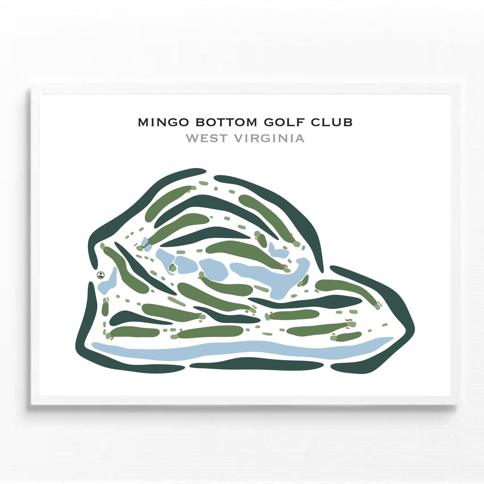 Mingo Bottom Golf Club, West Virginia - Printed Golf Courses