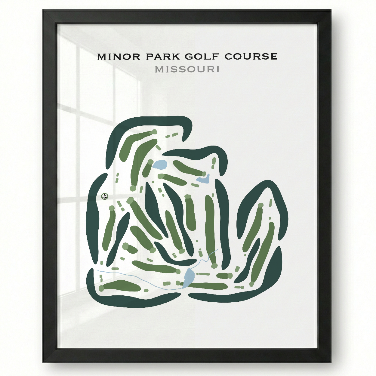 Minor Park Golf Course, Missouri - Printed Golf Courses