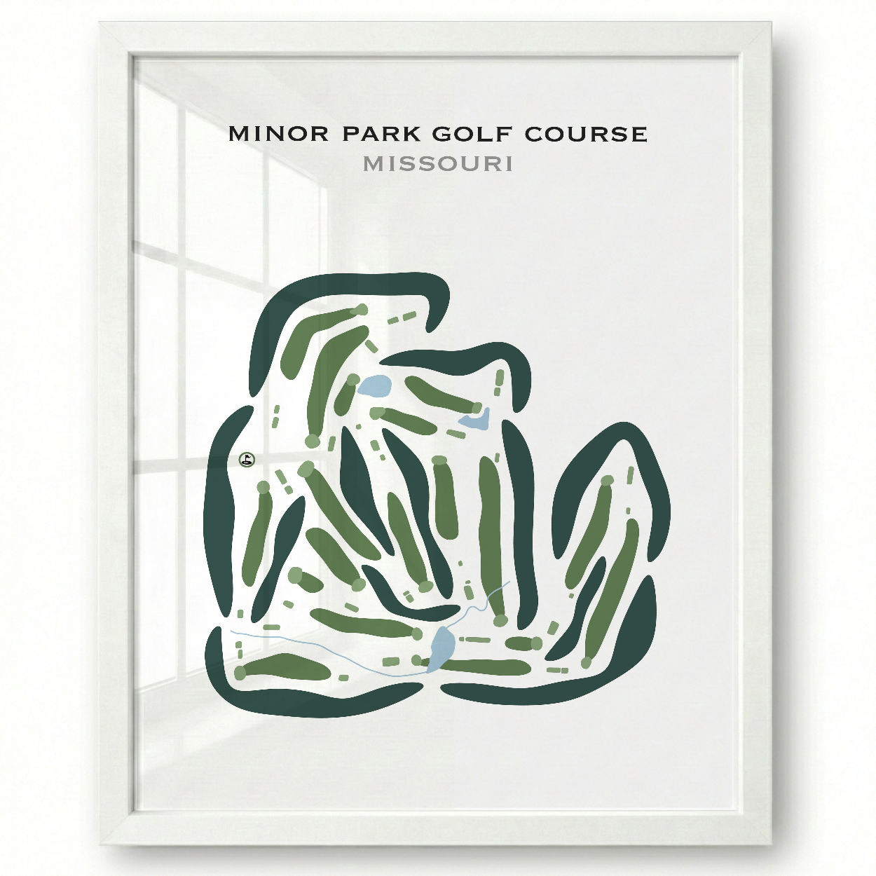 Minor Park Golf Course, Missouri - Printed Golf Courses
