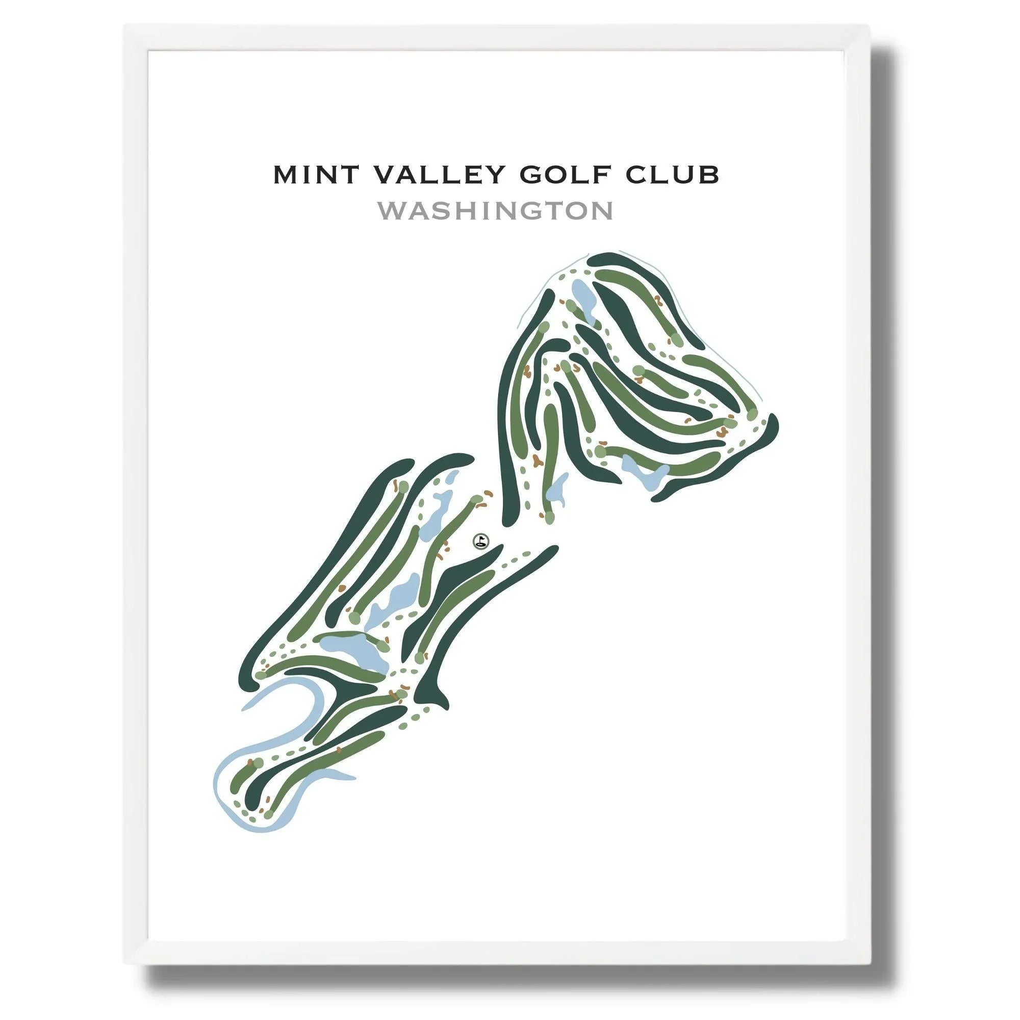 Mint Valley Golf Club, Washington - Printed Golf Courses