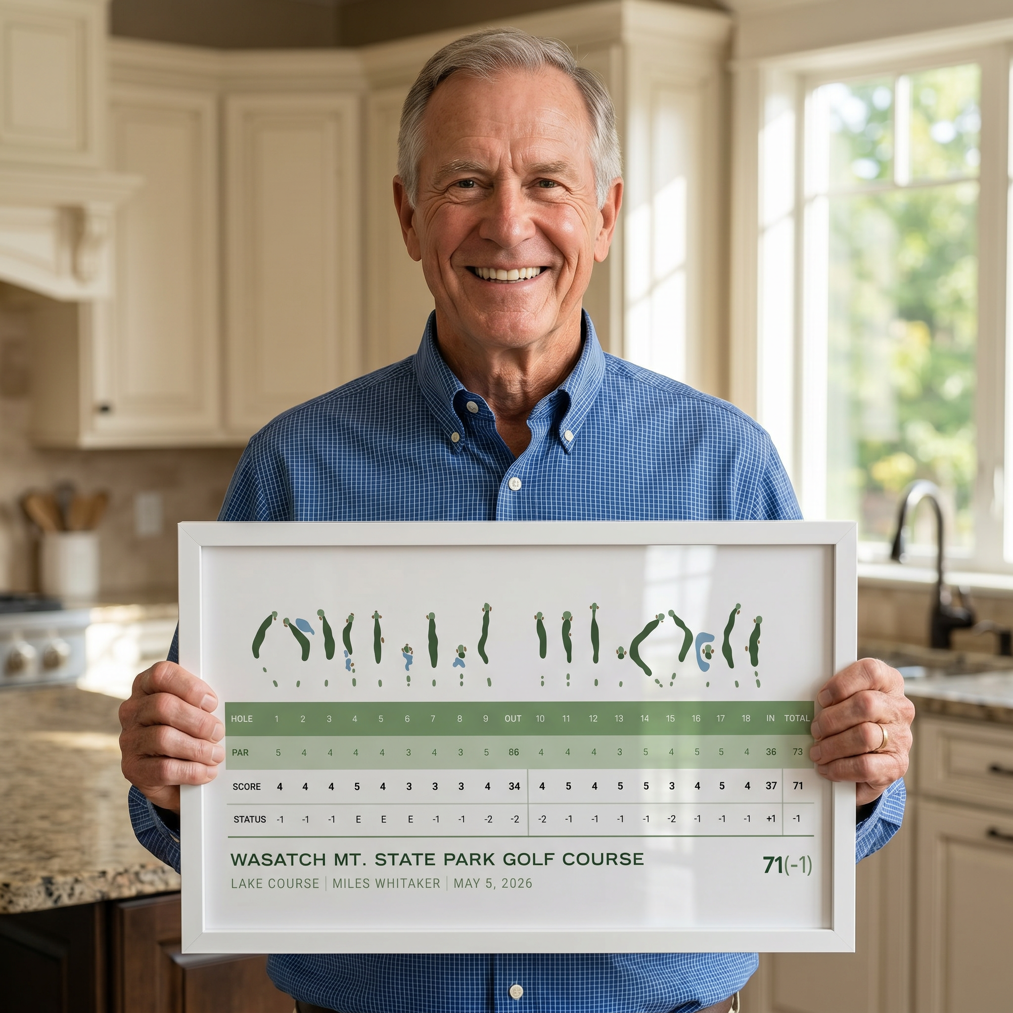 Custom Golf Course Scorecard