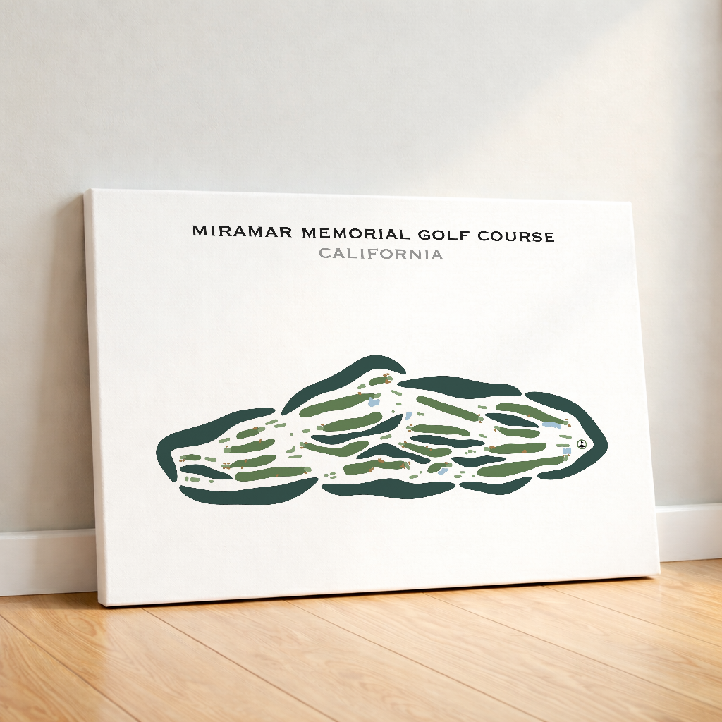 Miramar Memorial Golf Course, California - Printed Golf Courses