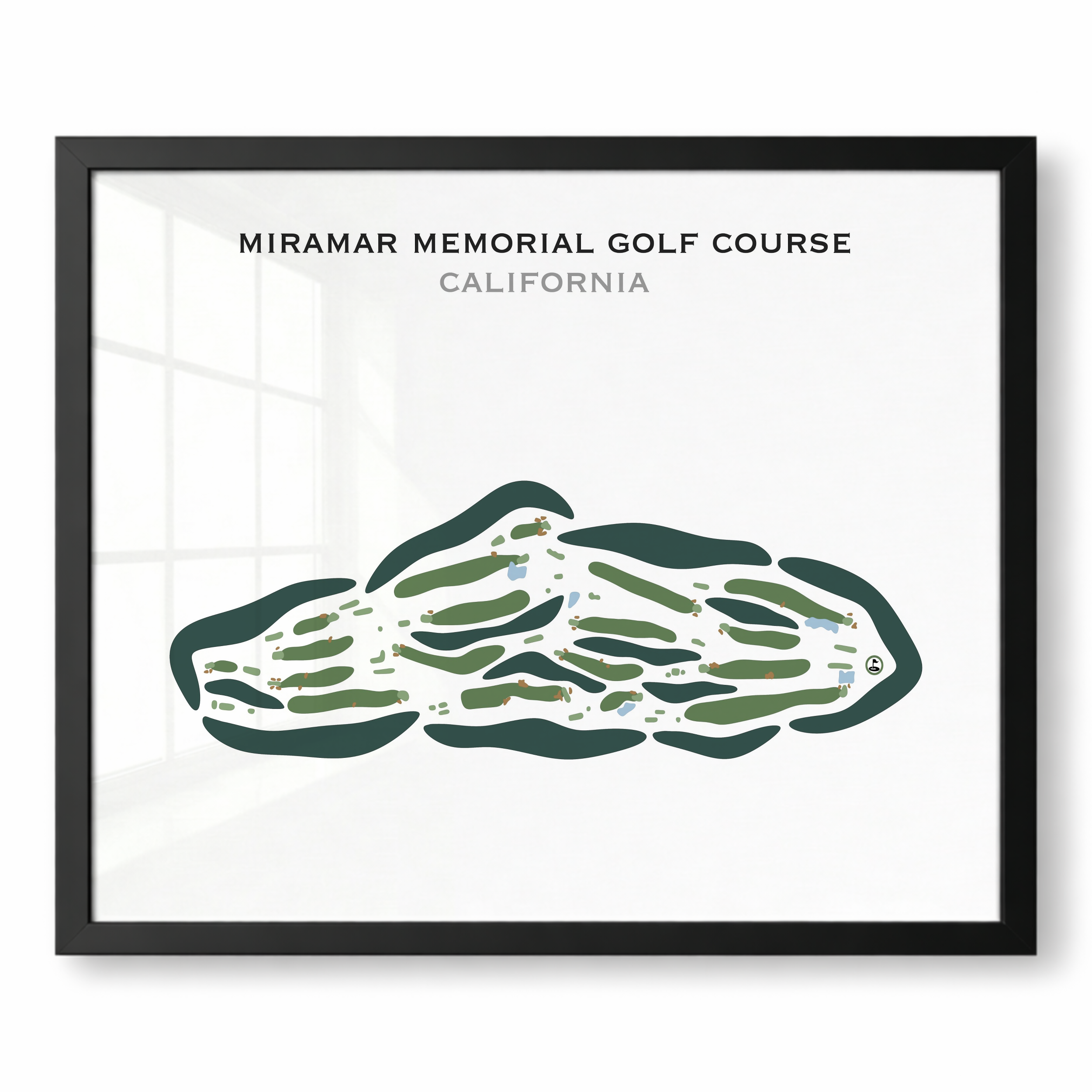 Miramar Memorial Golf Course, California - Printed Golf Courses
