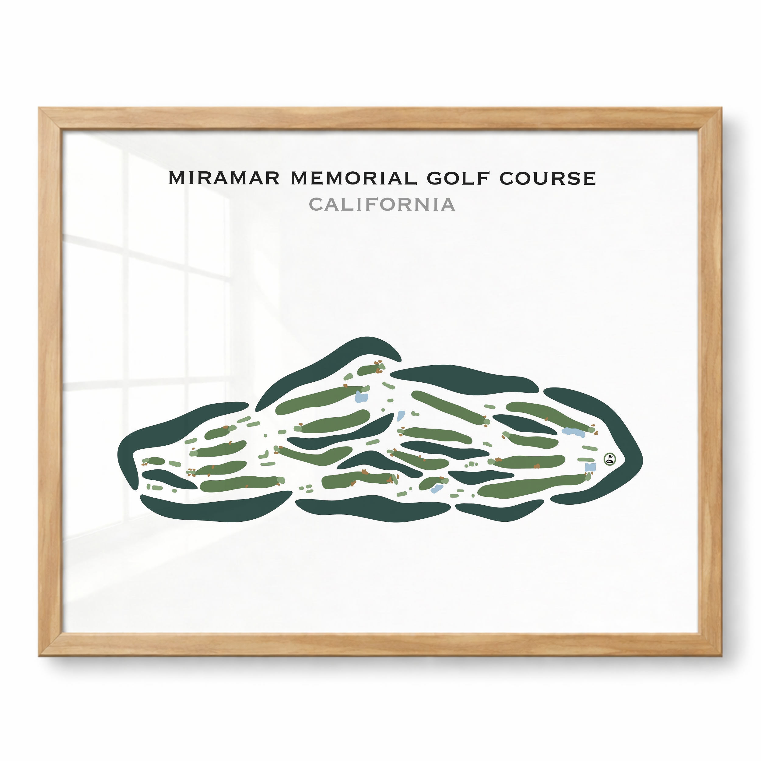 Miramar Memorial Golf Course, California - Printed Golf Courses