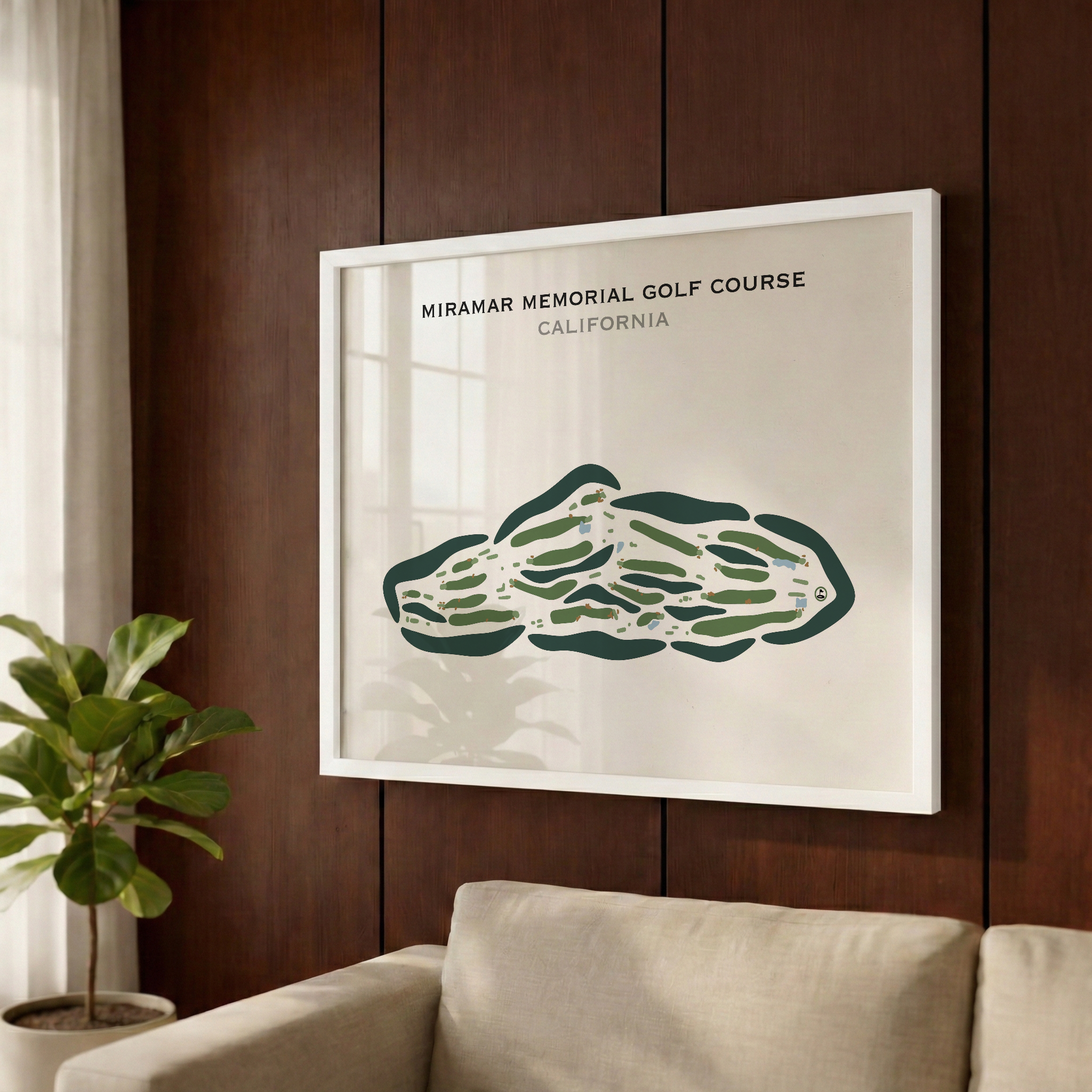 Miramar Memorial Golf Course, California - Printed Golf Courses