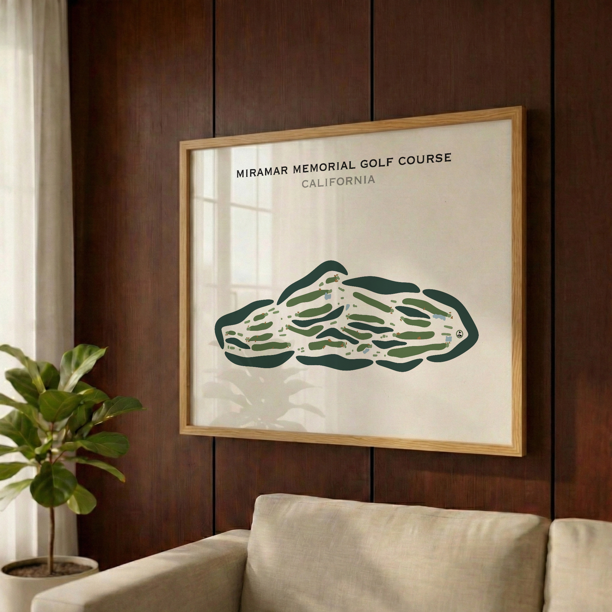 Miramar Memorial Golf Course, California - Printed Golf Courses