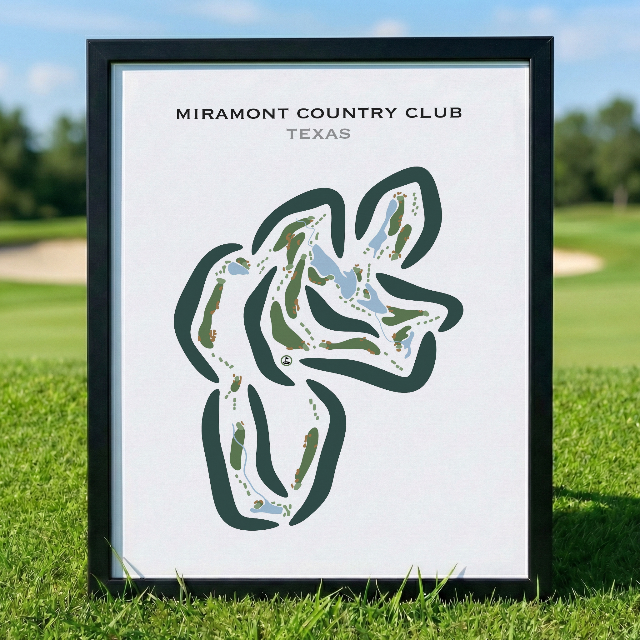 Miramont Country Club, Texas - Printed Golf Courses