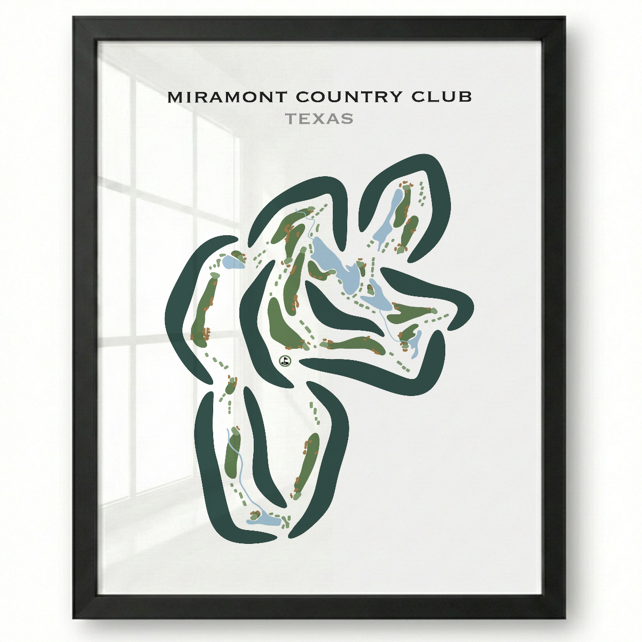 Miramont Country Club, Texas - Printed Golf Courses