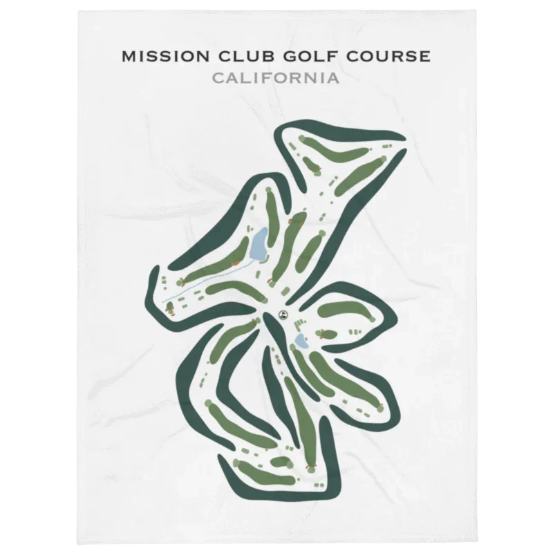 Mission Club Golf Course, California - Printed Golf Courses