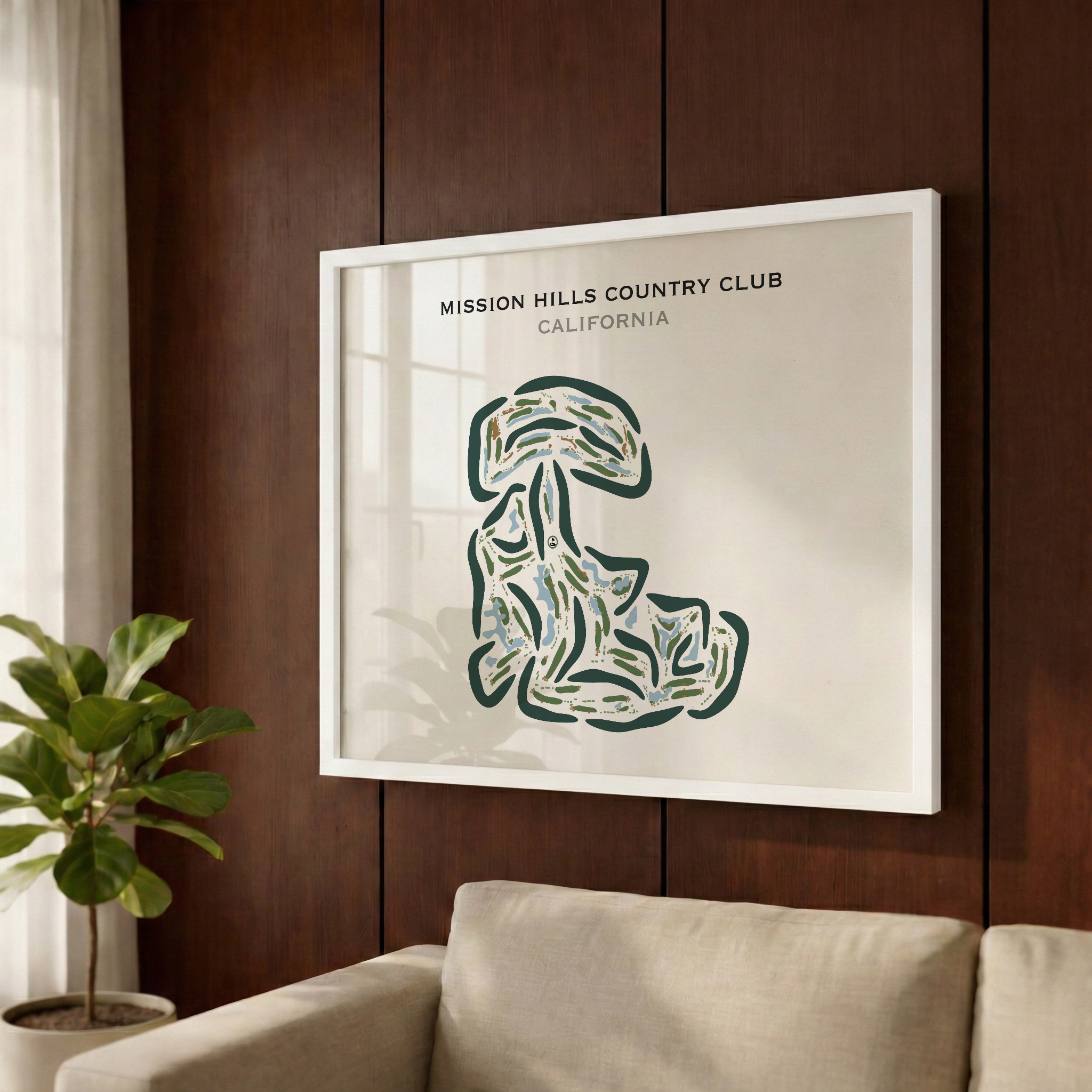 Mission Hills Country Club, California - Printed Golf Courses
