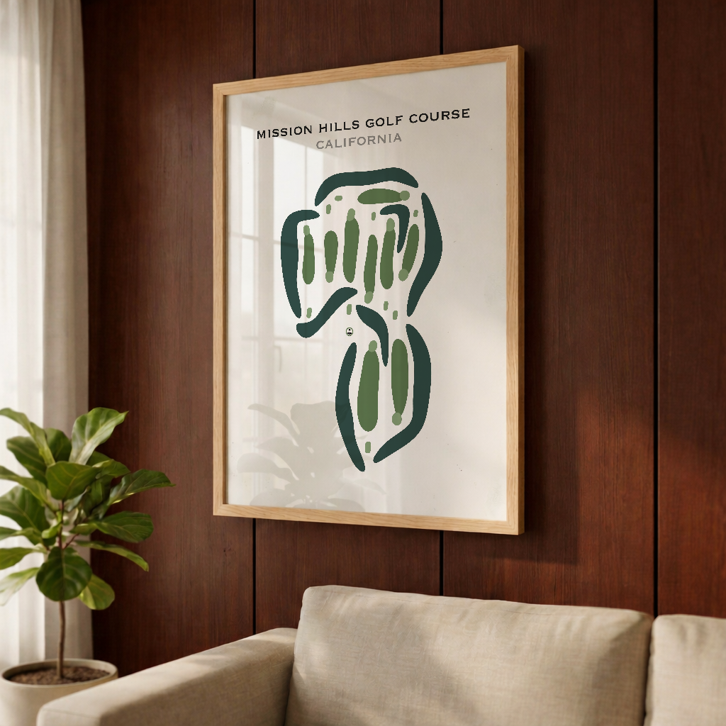 Mission Hills Golf Course, California - Printed Golf Courses