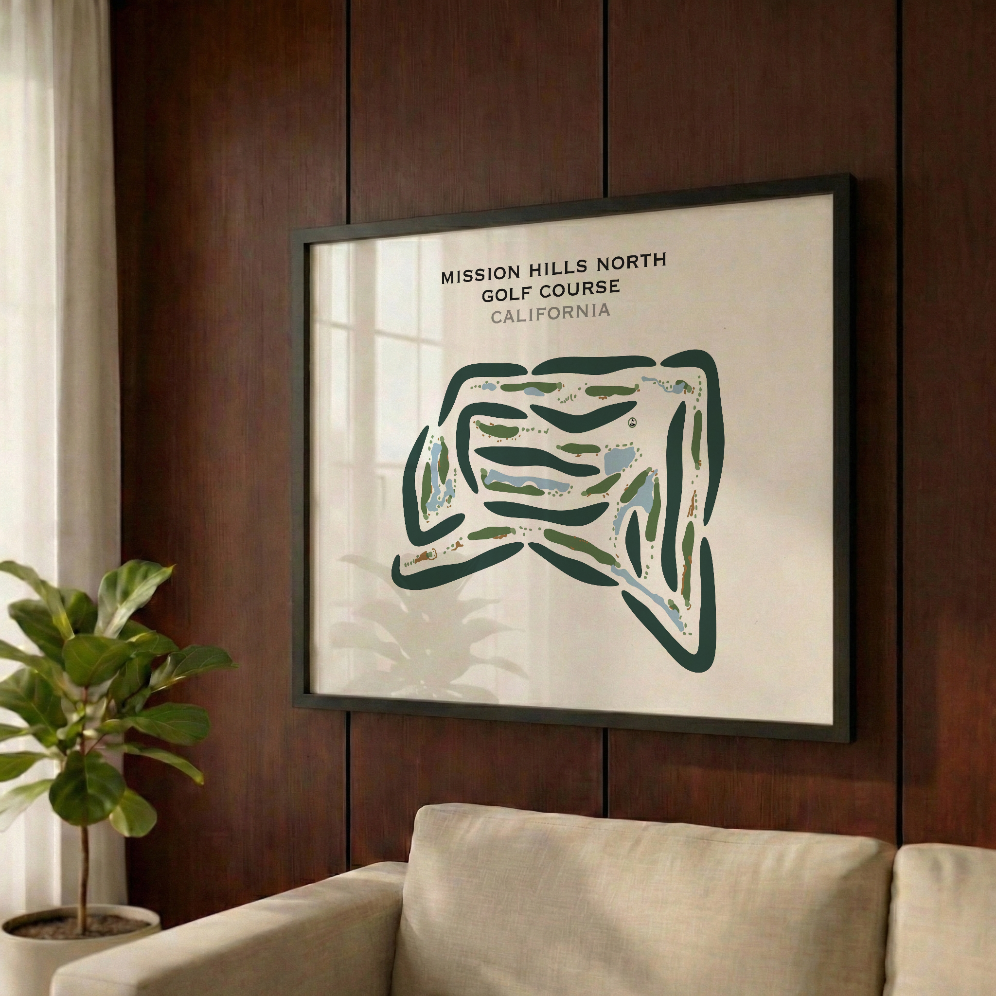Mission Hills North Golf Course, California - Printed Golf Courses