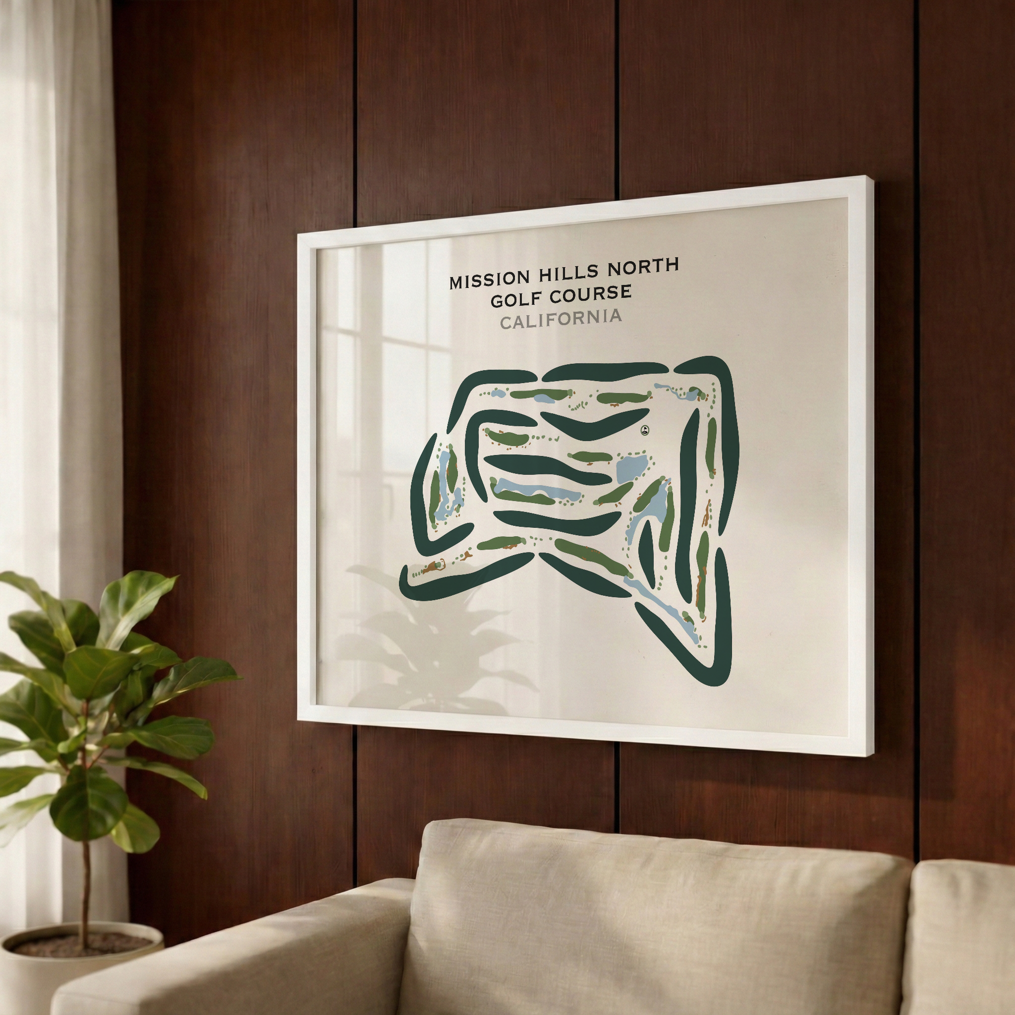 Mission Hills North Golf Course, California - Printed Golf Courses