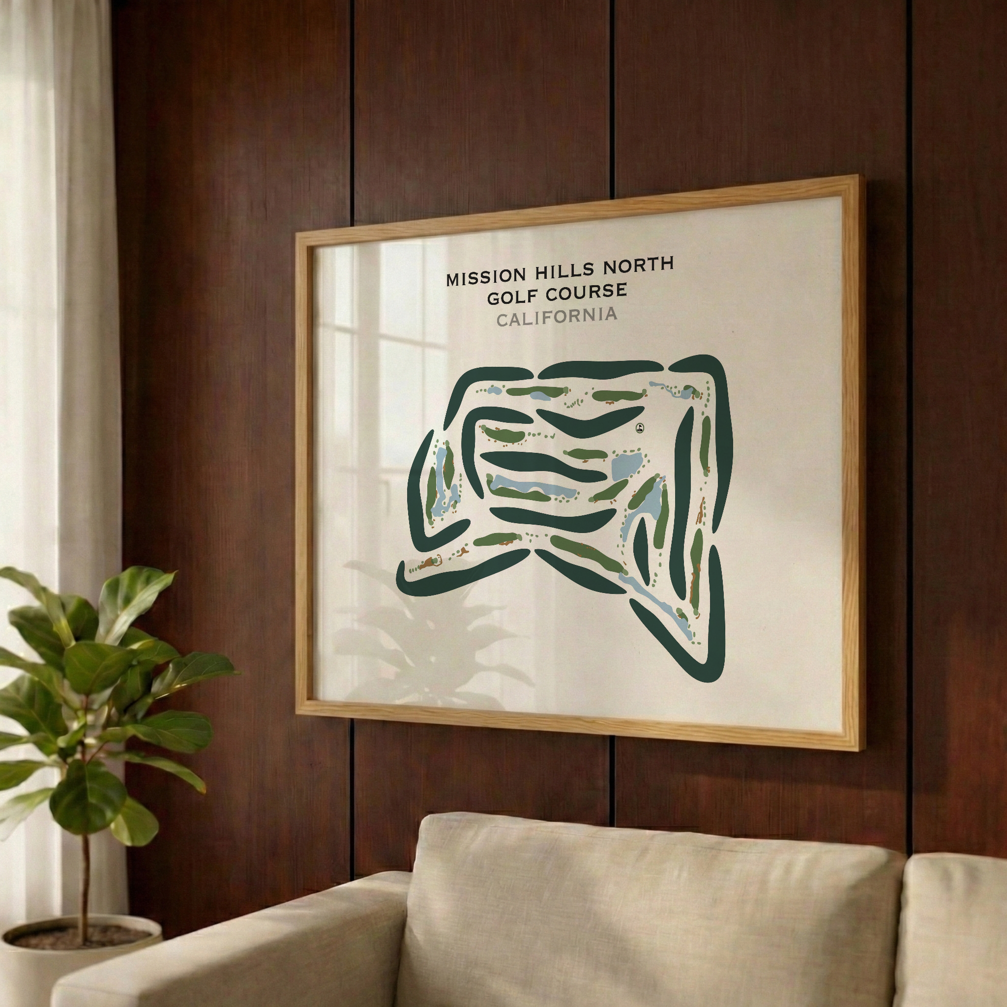 Mission Hills North Golf Course, California - Printed Golf Courses