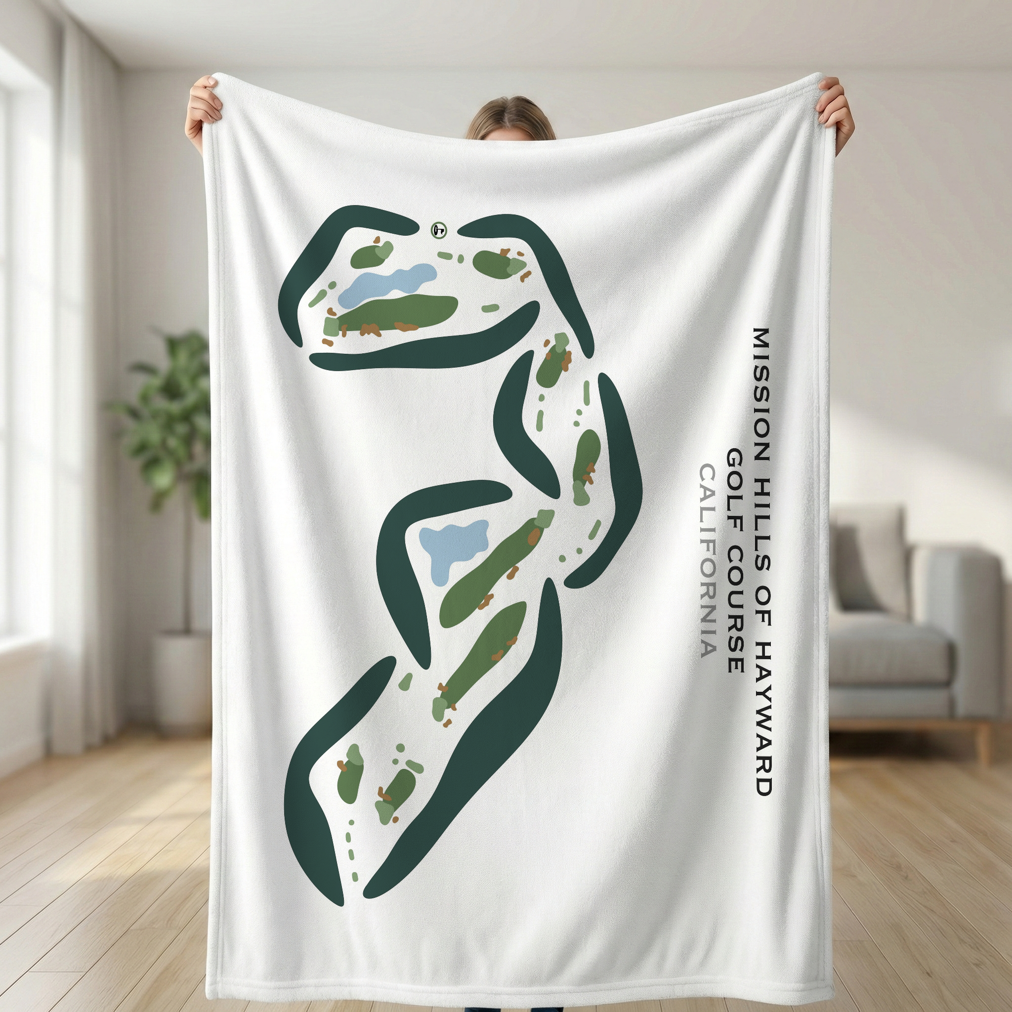 Mission Hills of Hayward Golf Course, California - Printed Golf Courses