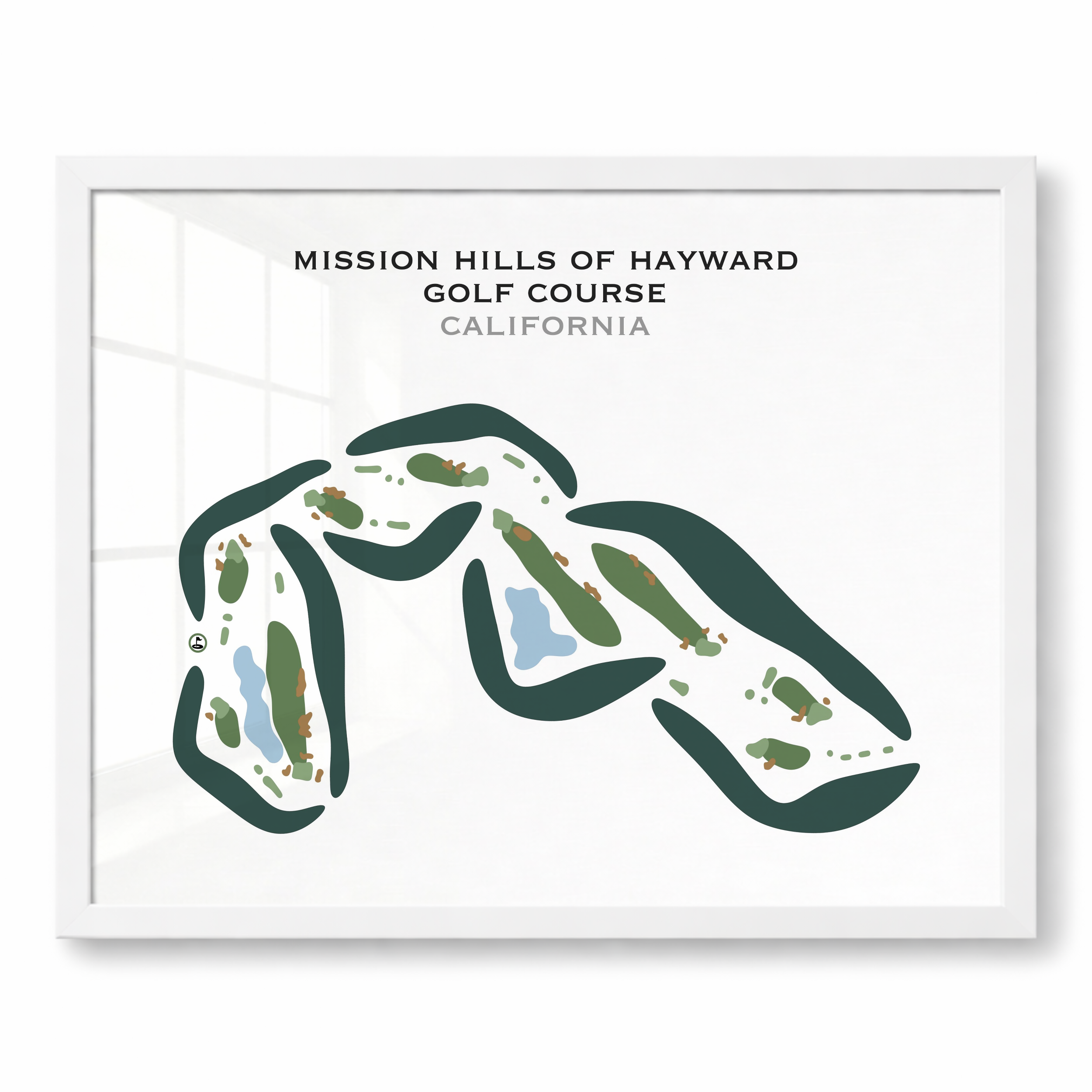 Mission Hills of Hayward Golf Course, California - Printed Golf Courses