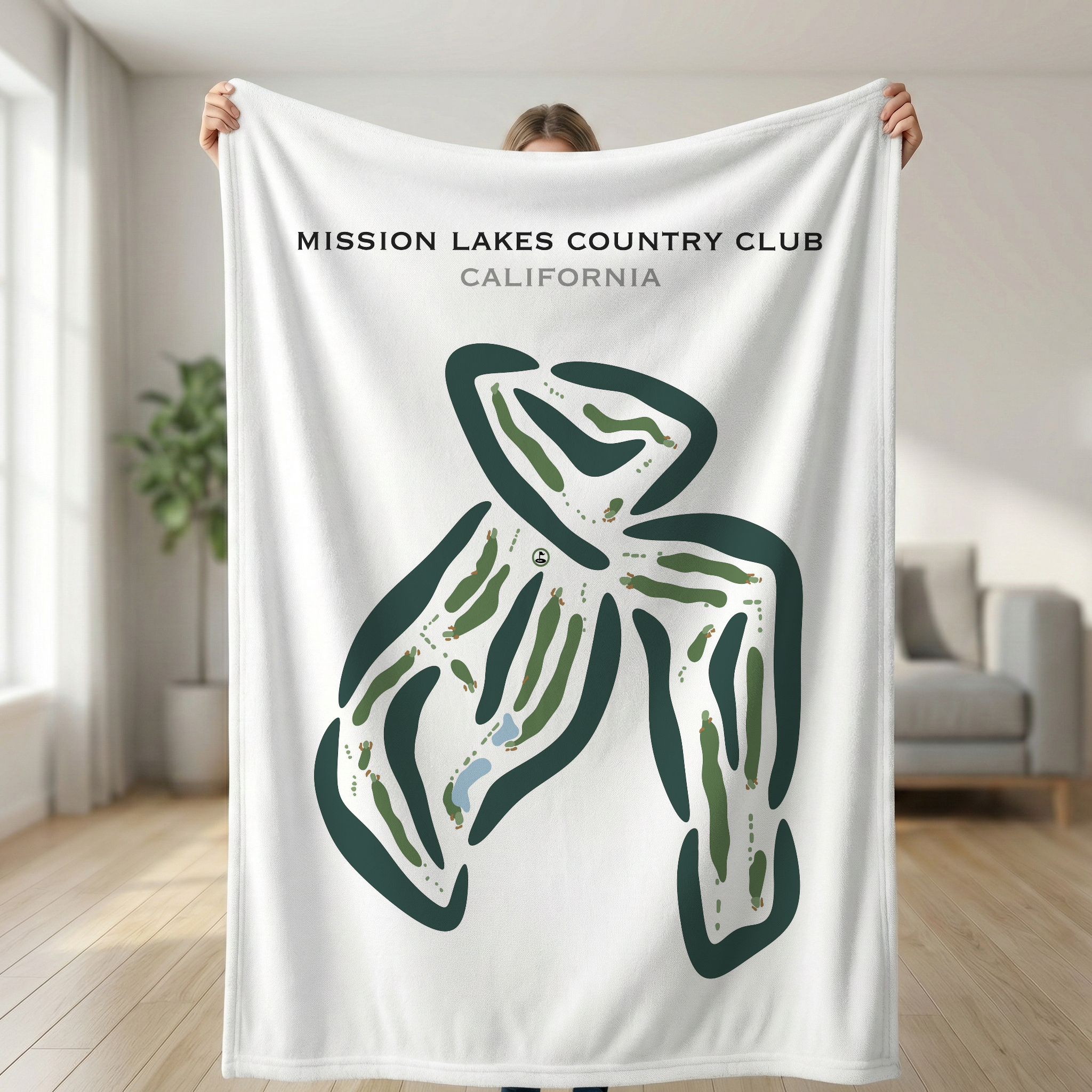 Mission Lakes Country Club, California - Printed Golf Courses