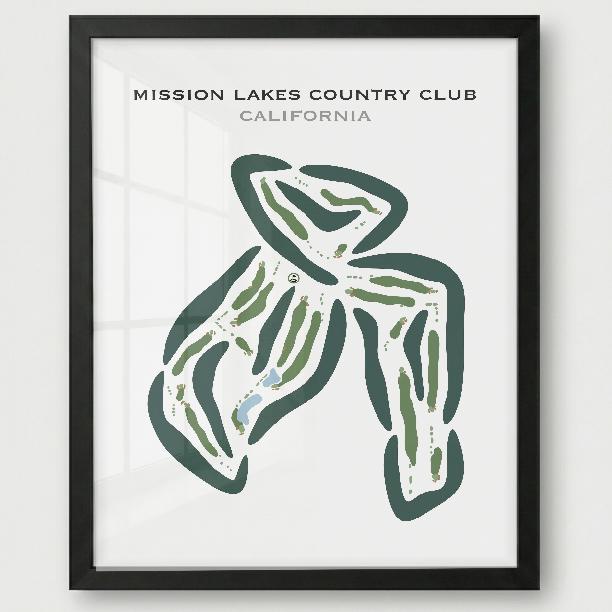 Mission Lakes Country Club, California - Printed Golf Courses