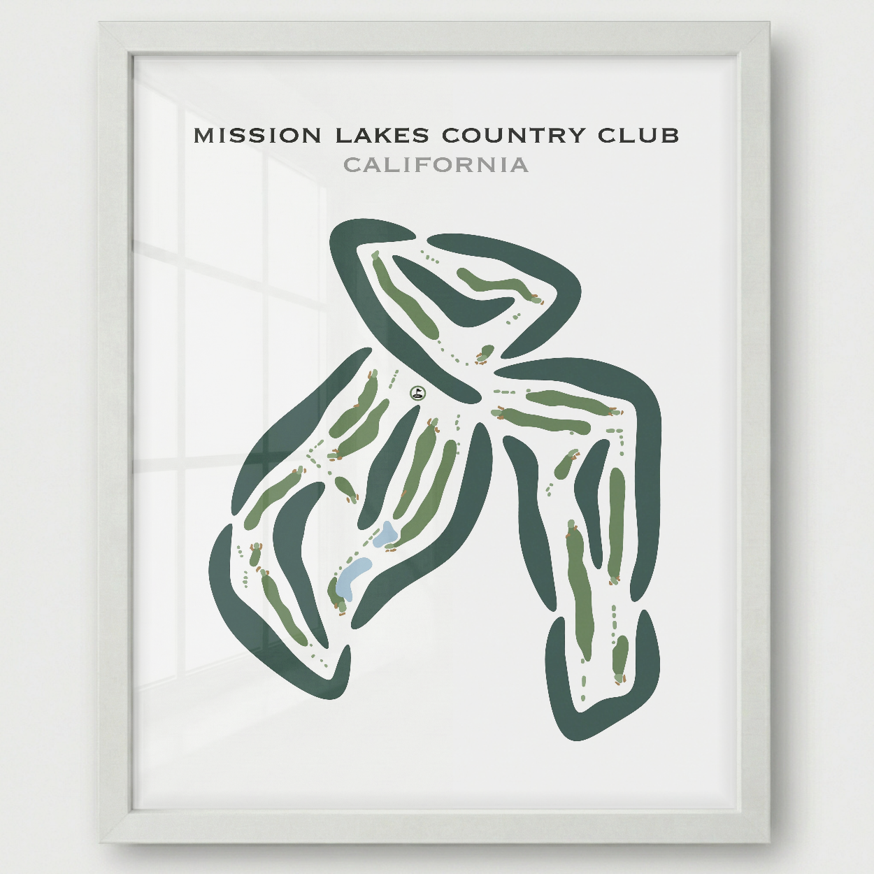 Mission Lakes Country Club, California - Printed Golf Courses