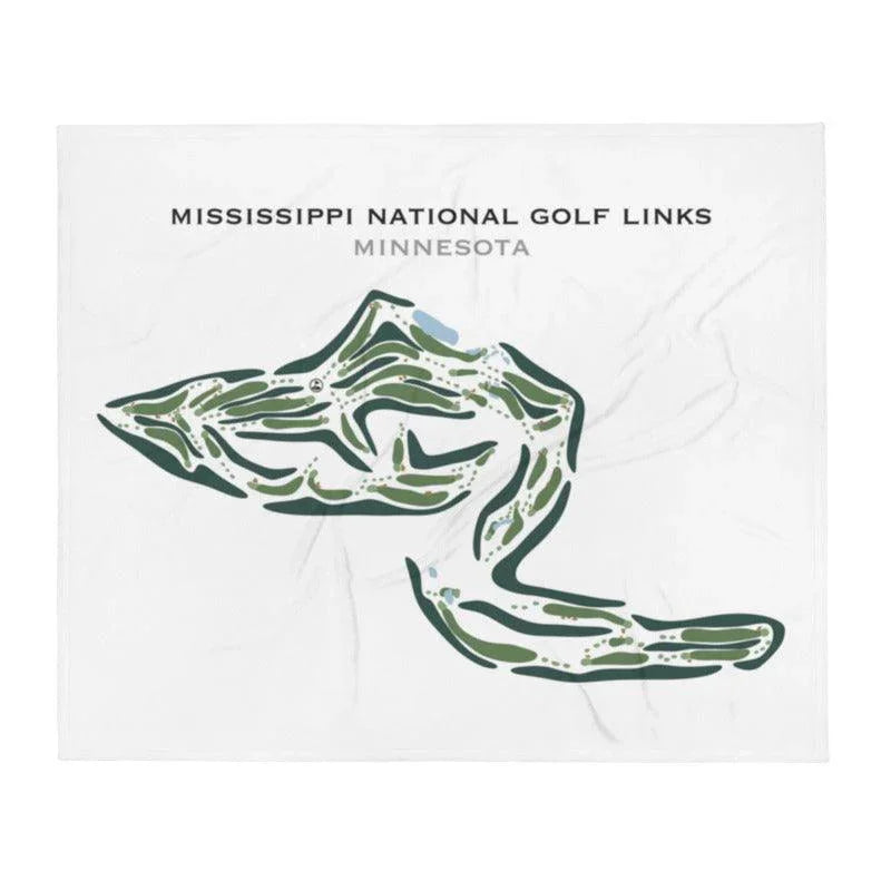 Mississippi National Golf Links, Minnesota - Printed Golf Courses