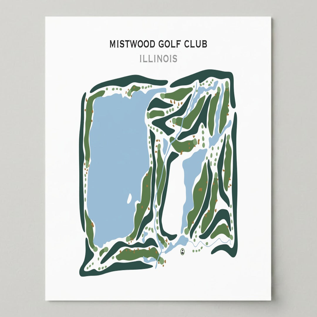 Mistwood Golf Club, Illinois - Printed Golf Courses