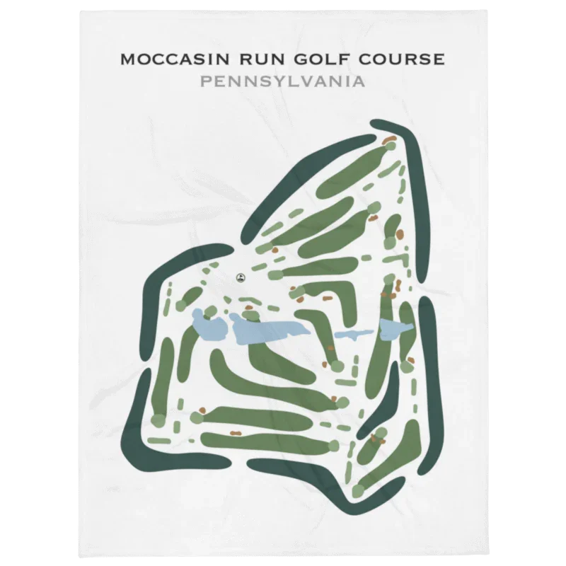 Moccasin Run Golf Course, Pennsylvania - Printed Golf Courses