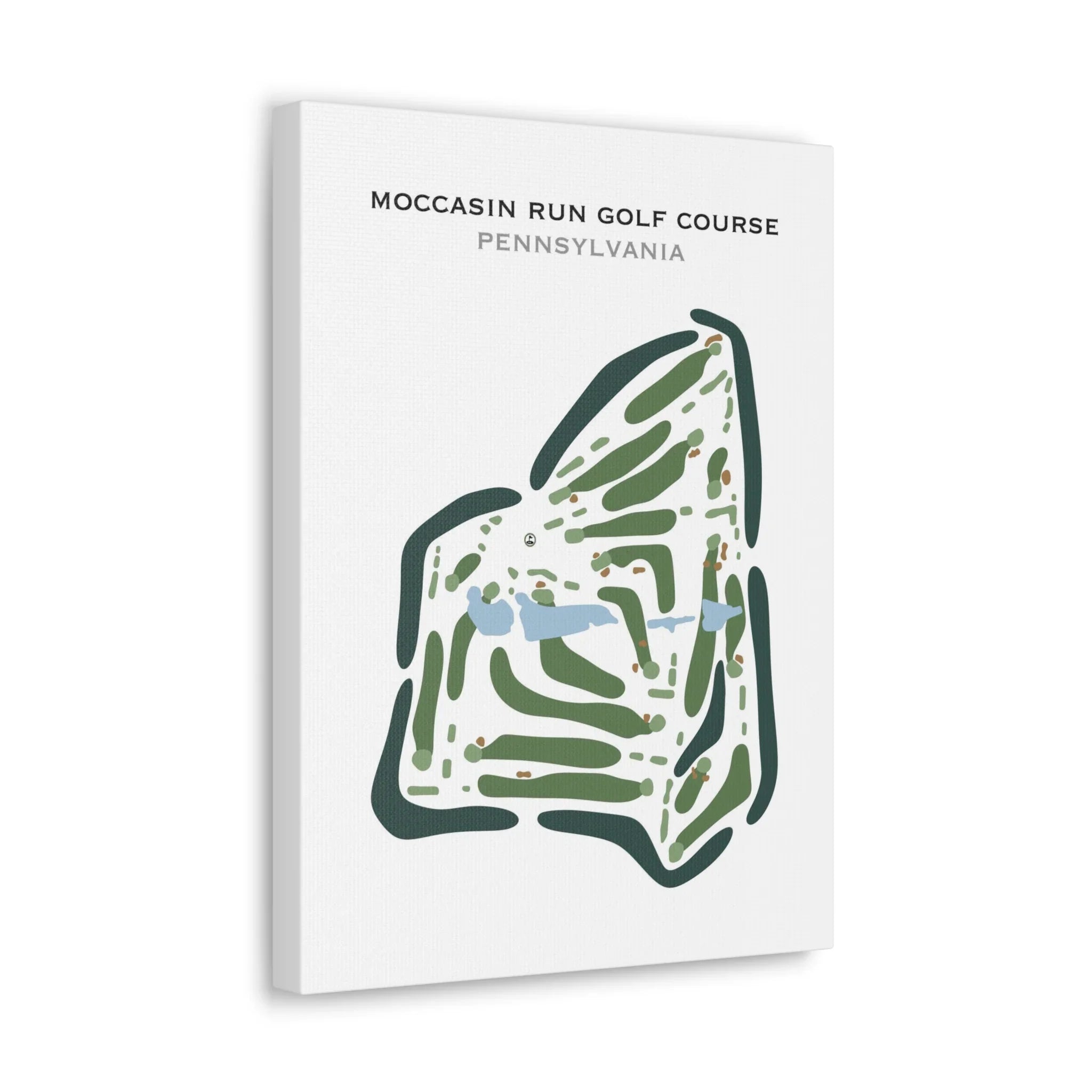 Moccasin Run Golf Course, Pennsylvania - Printed Golf Courses