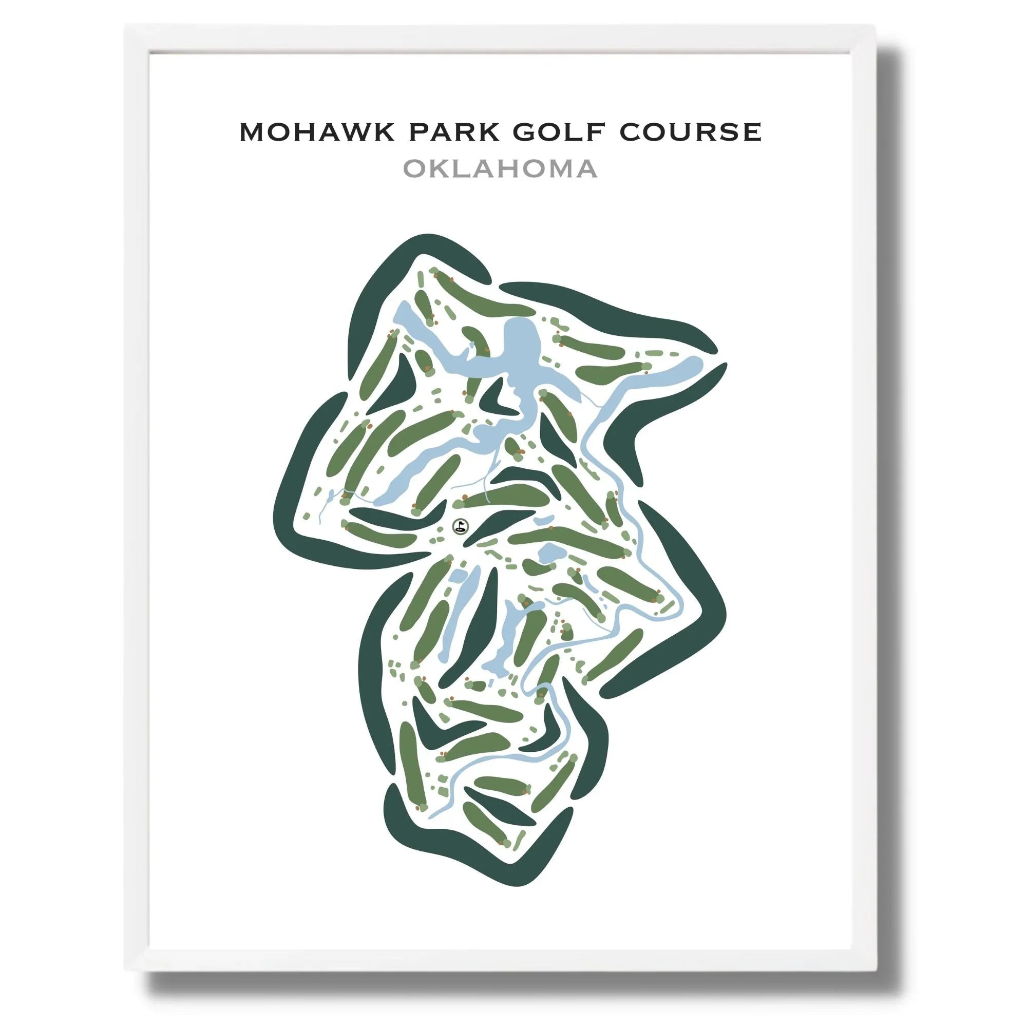 Mohawk Park Golf Course, Oklahoma - Printed Golf Courses