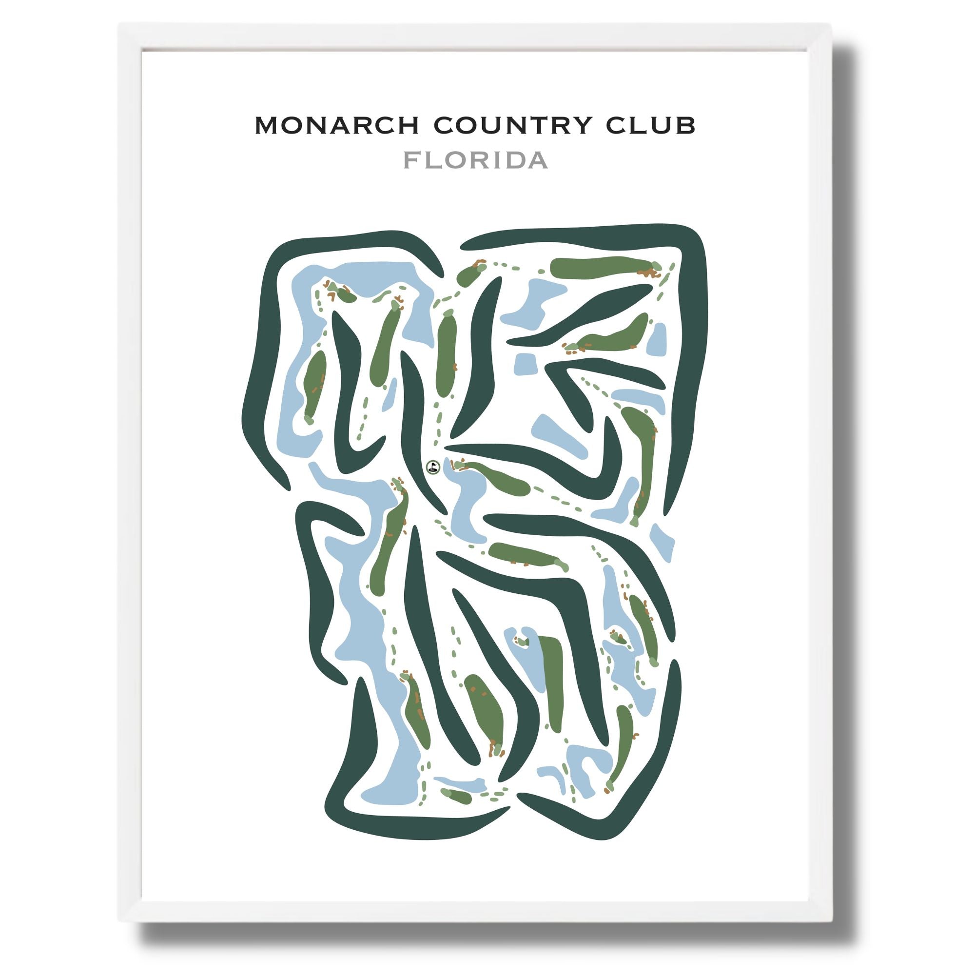 Monarch Country Club, Florida - Printed Golf Courses