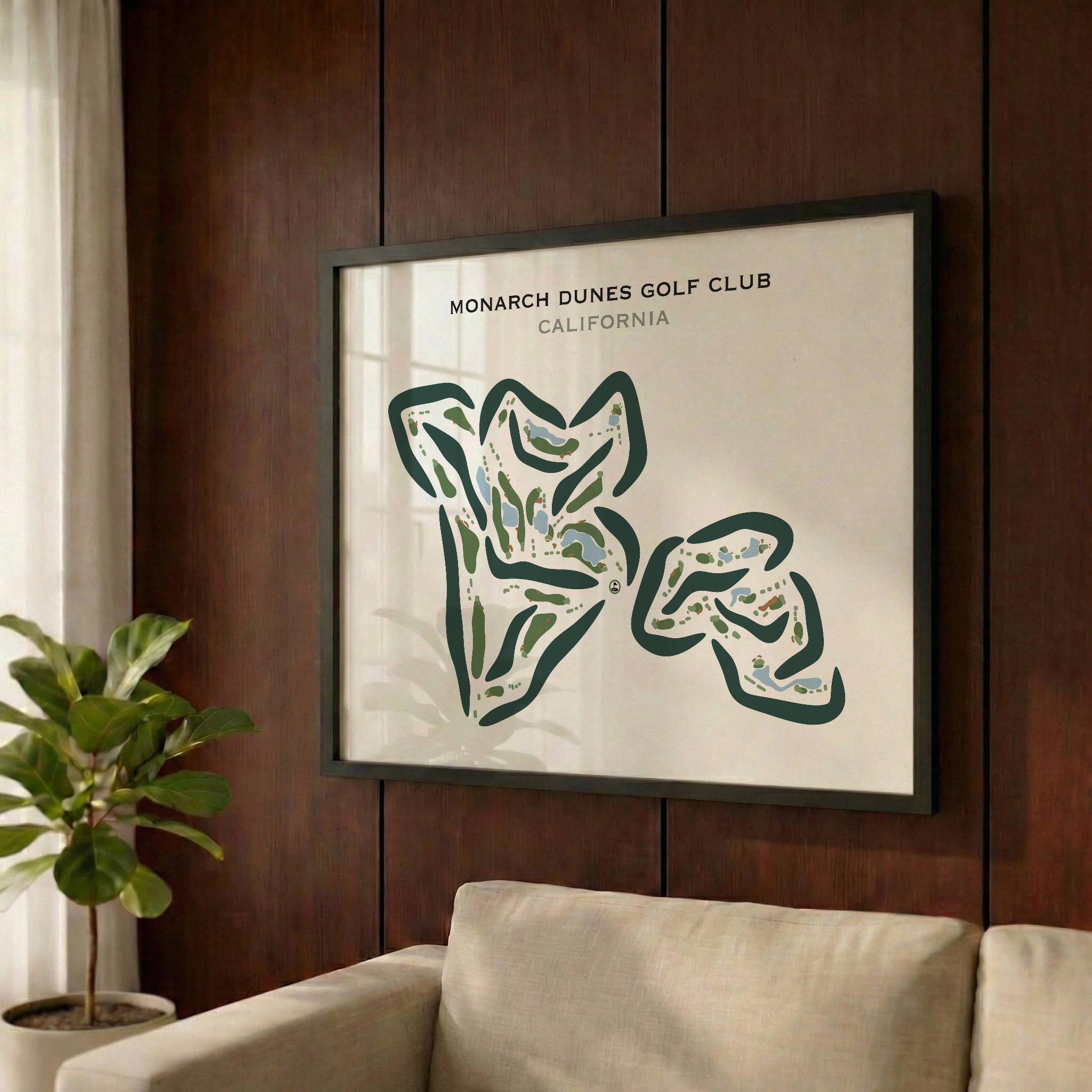 Monarch Dunes Golf Club, California - Printed Golf Courses