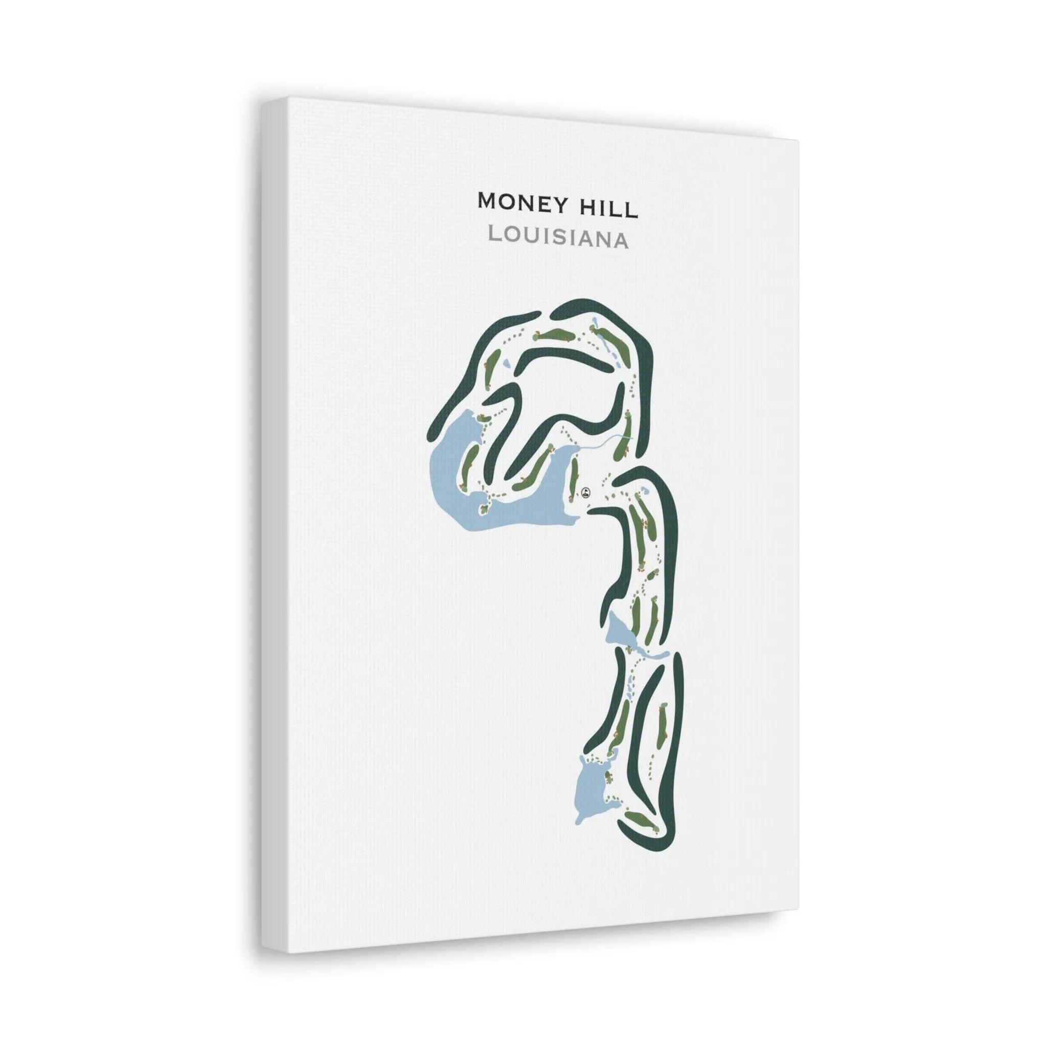 Money Hill Golf & Country Club, Louisiana - Printed Golf Course