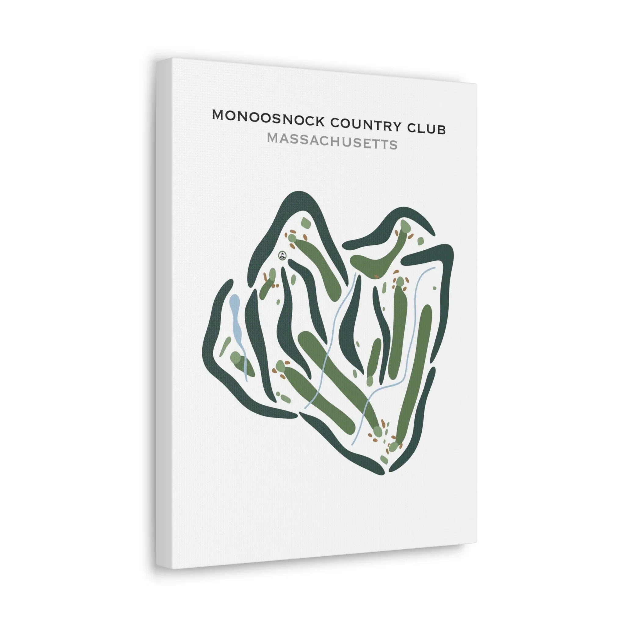 Monoosnock Country Club, Massachusetts - Printed Golf Courses