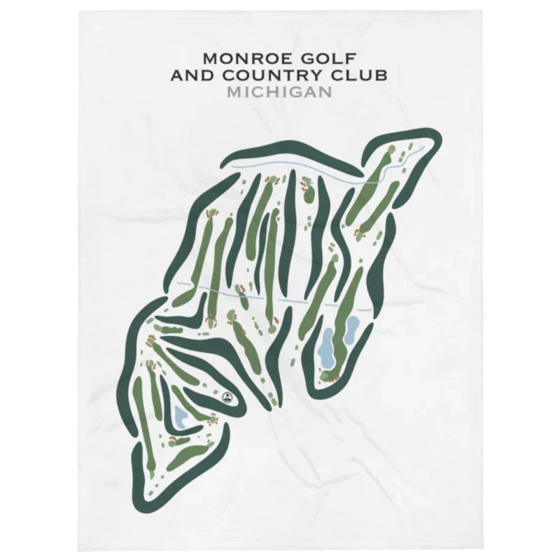 Monroe Golf and Country Club, Michigan - Printed Golf Courses