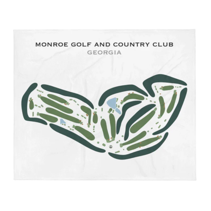 Monroe Golf & Country Club, Georgia - Printed Golf Courses