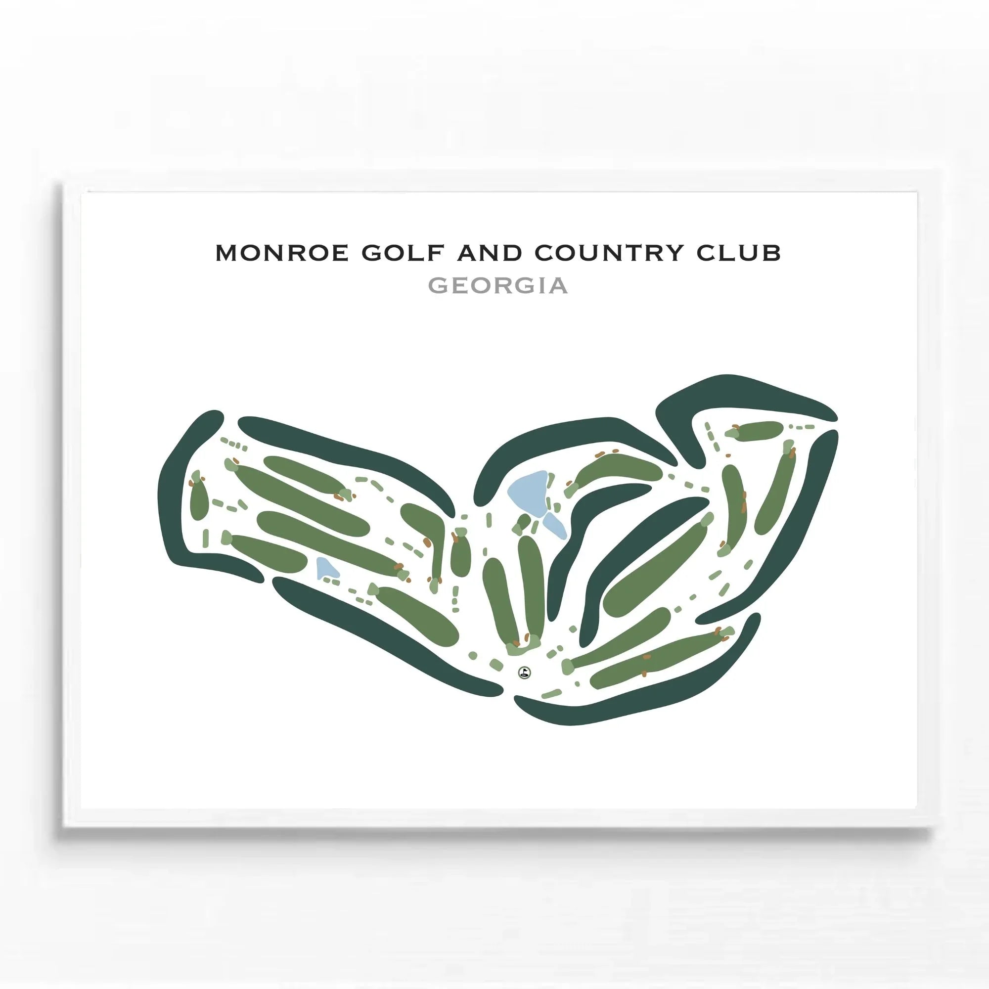 Monroe Golf & Country Club, Georgia - Printed Golf Courses